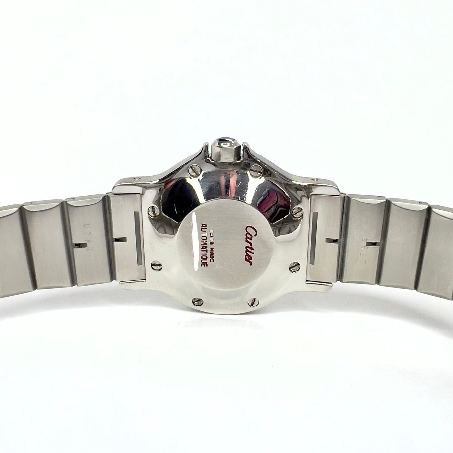 CARTIER SANTOS OCTAGON Automatic 31mm Steel 0.38TCW DIAMOND Watch