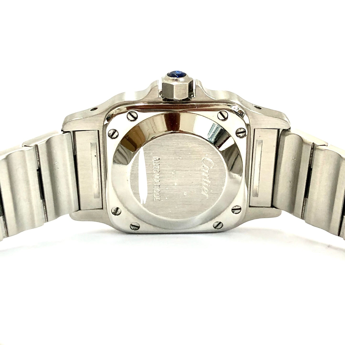 CARTIER SANTOS GALBEE 24mm Automatic Steel ~1.5TCW Diamond Watch
