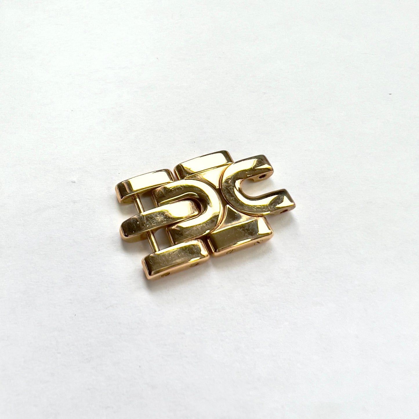 CARTIER PANTHERE ART DECO 18K Yellow Gold set of 2 Links 14.9mm