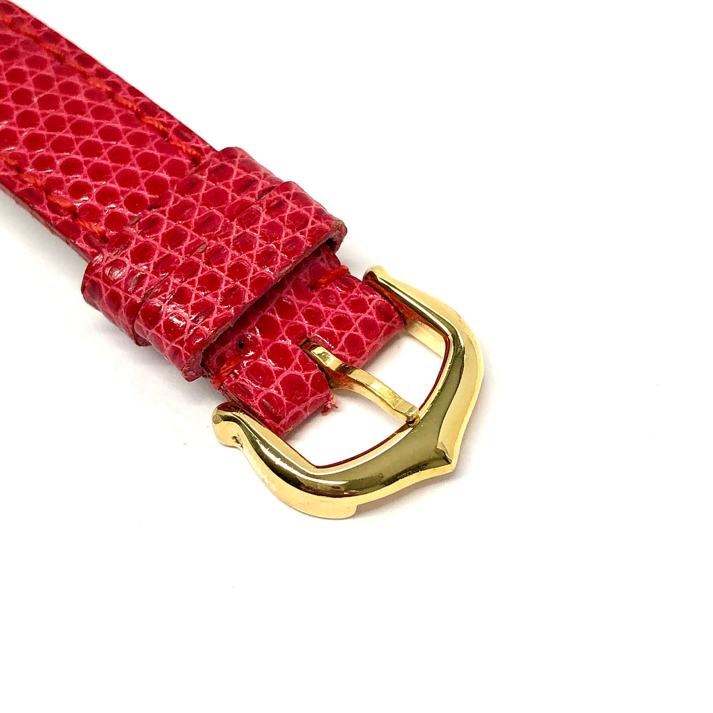 CARTIER Vermeil COLISÈE Quartz 24mm GoldPlated Silver DIAMONDS & RED RUBIES  Watch