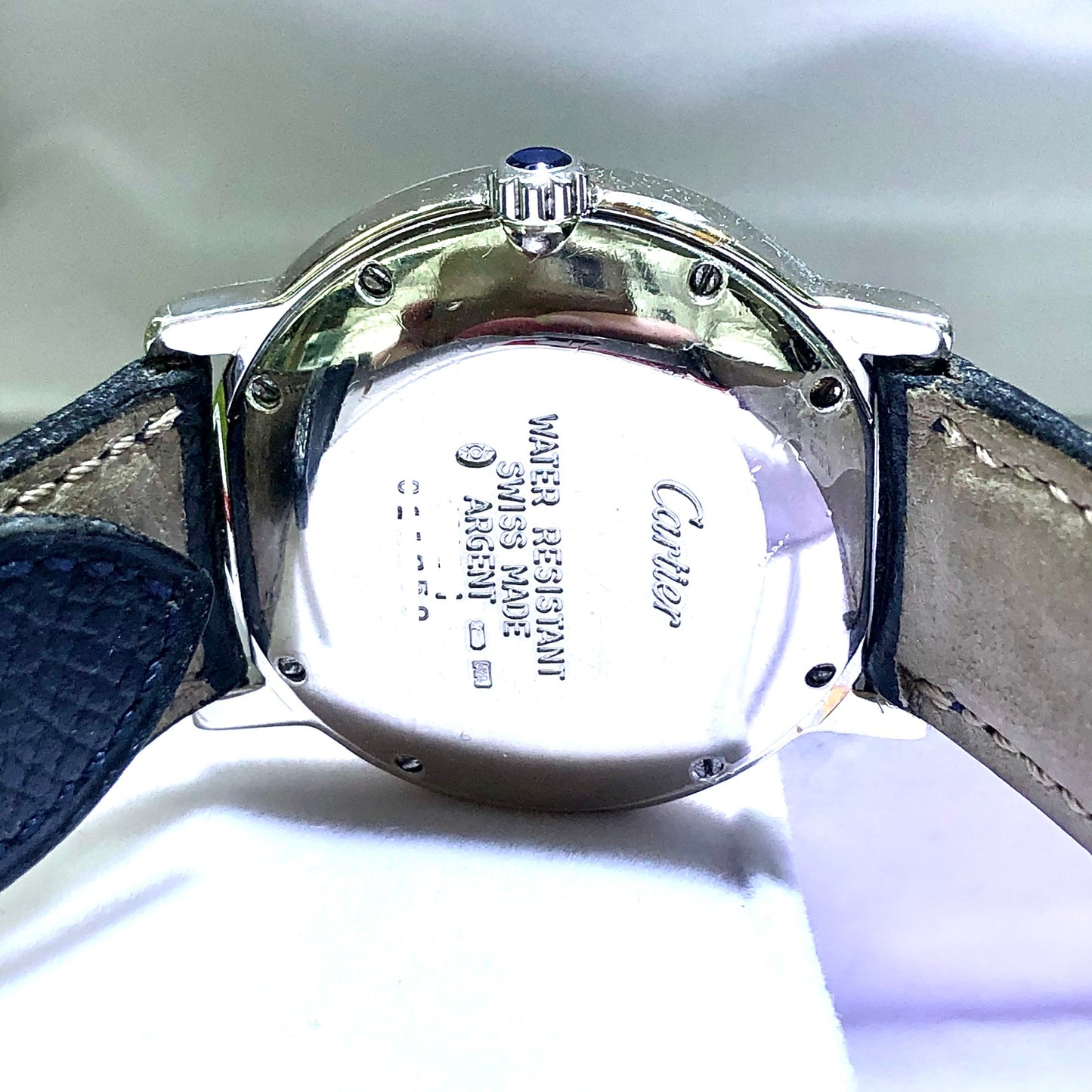 CARTIER RONDE 32mm Quartz Silver 1.33TCW DIAMOND Watch