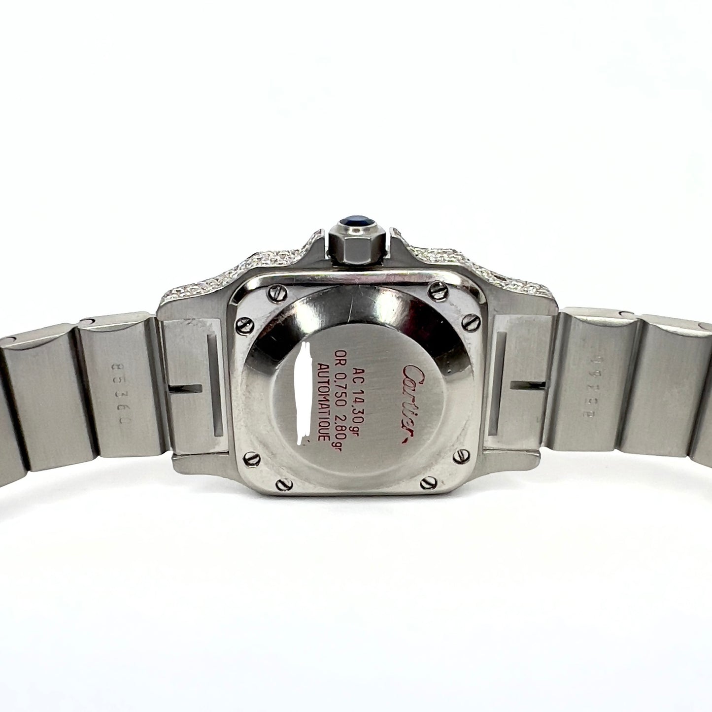 CARTIER SANTOS GALBEE 24mm Automatic 2 Tone 4.08TCW Diamond Watch