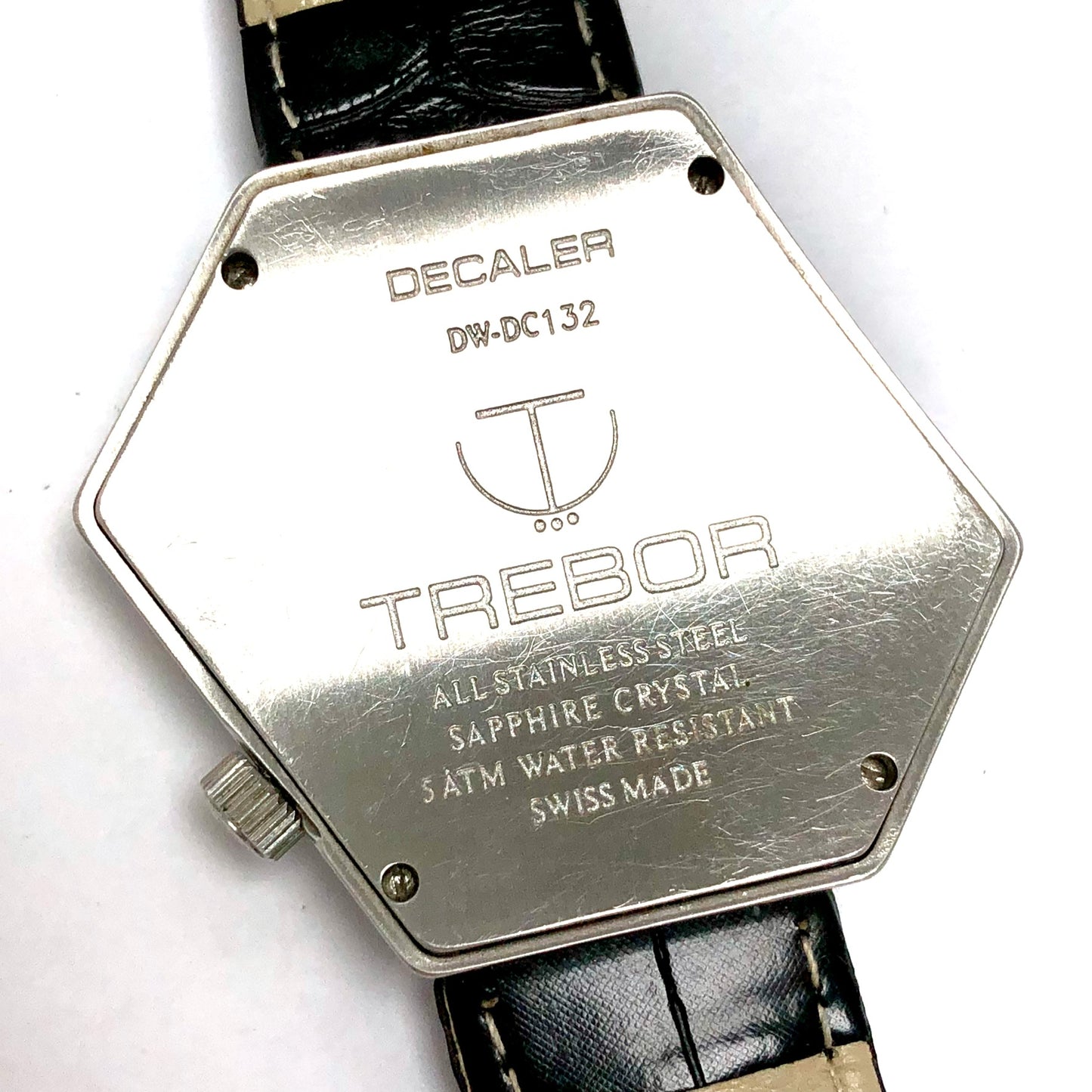 TREBOR DECALER Quartz 42mm Steel FACTORY DIAMONDS Watch