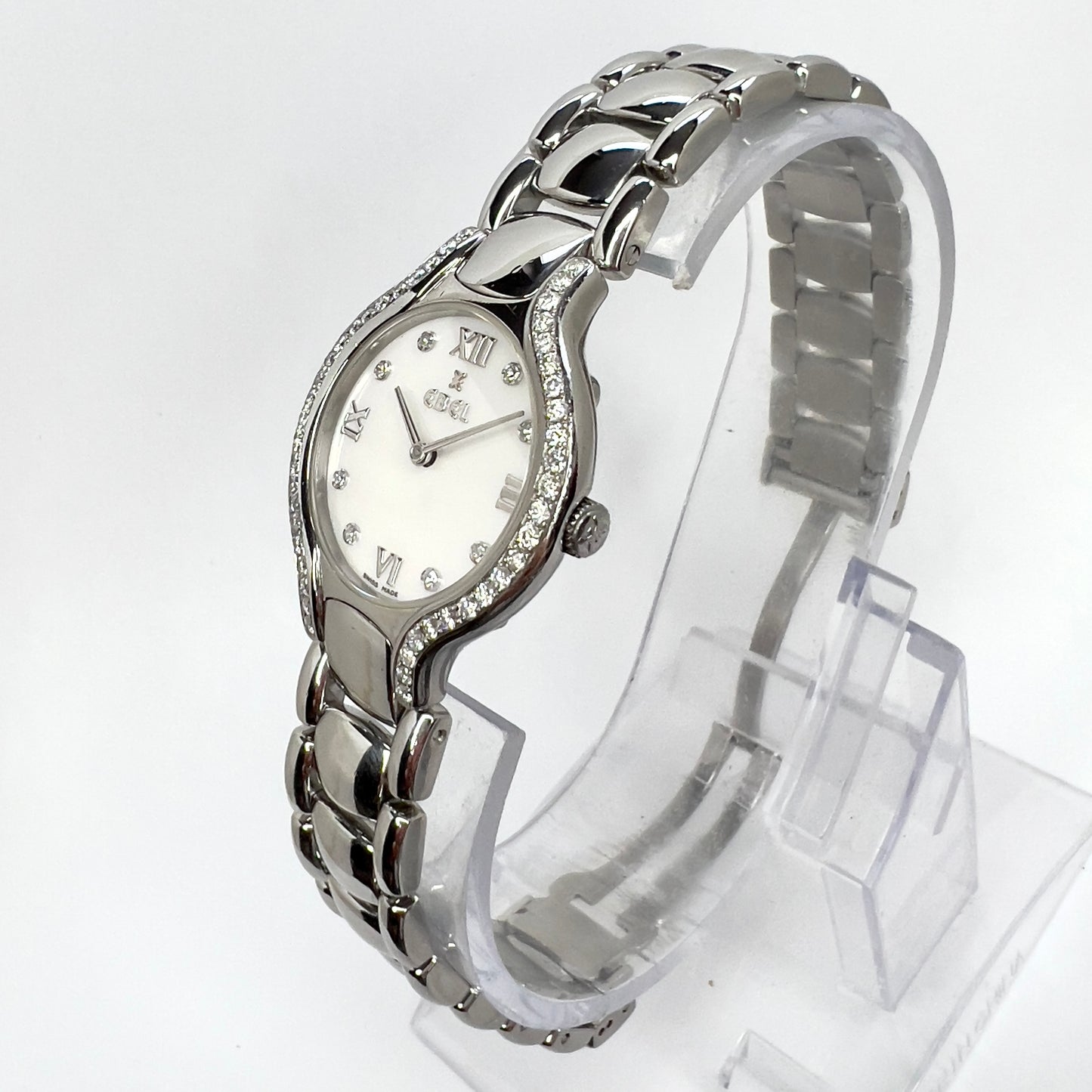 EBEL BELUGA Quartz 26mm Steel ~0.70TCW Diamond Watch