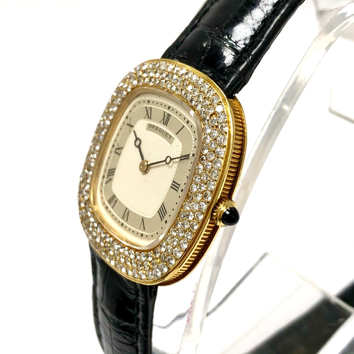 BREGUET Manual Winding 30mm 18K Yellow Gold DIAMOND Watch