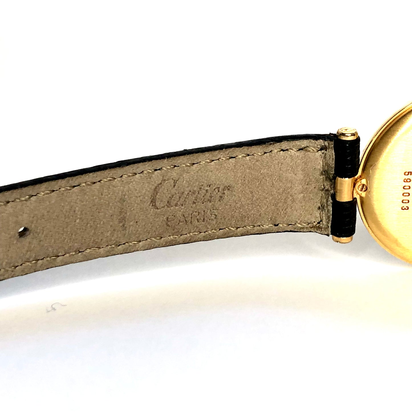 MUST DE CARTIER VERMEIL Quartz 24mm GP Argent 0.78TCW Diamond Watch