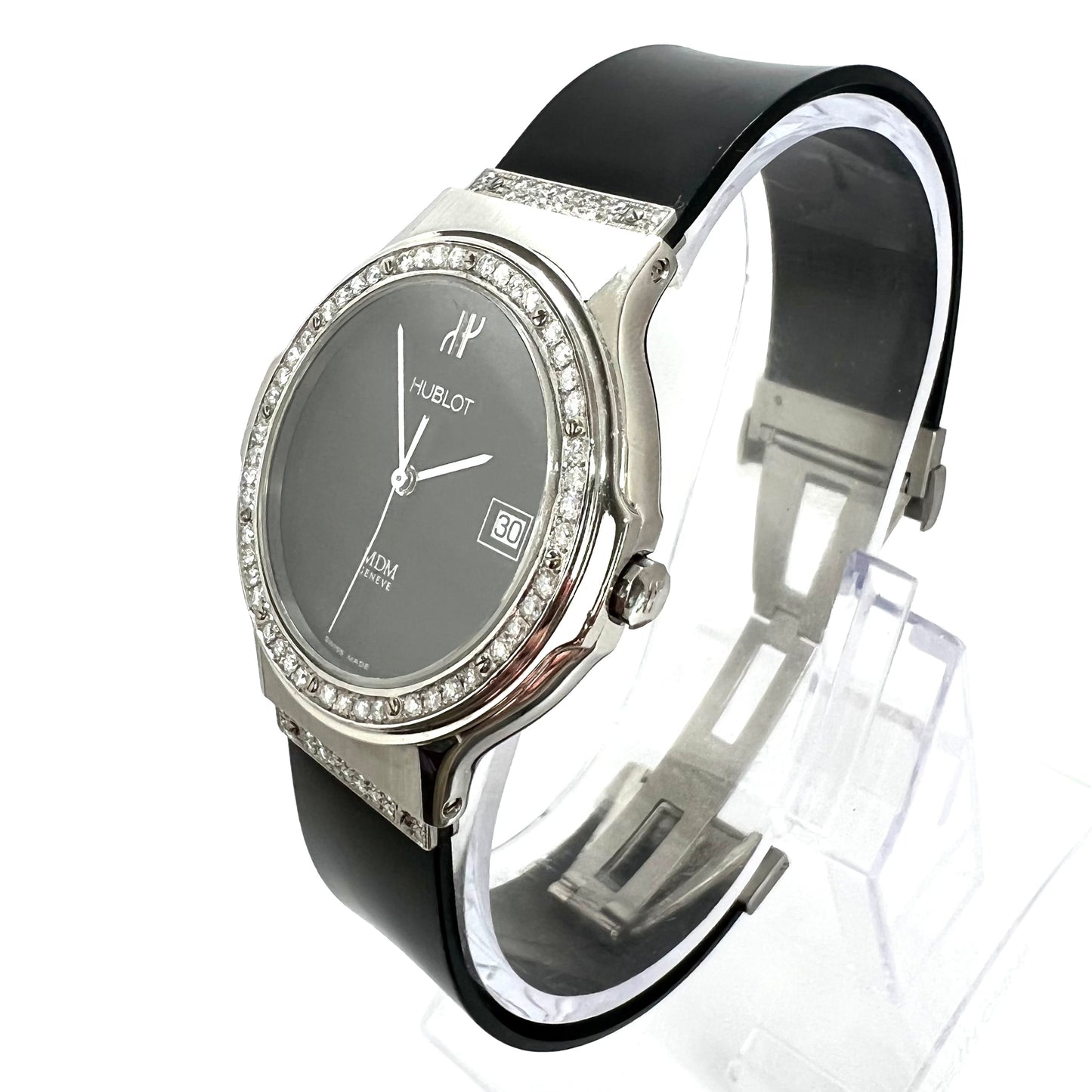 HUBLOT MDM 1523, 36mm Quartz Steel 1.10TCW DIAMOND Watch