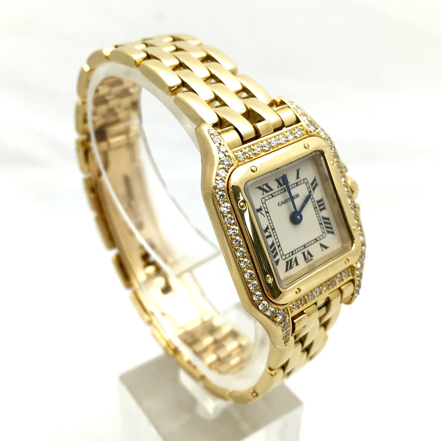 CARTIER PANTHERE Quartz 23mm 18K Yellow Gold 0.70TCW DIAMOND Watch