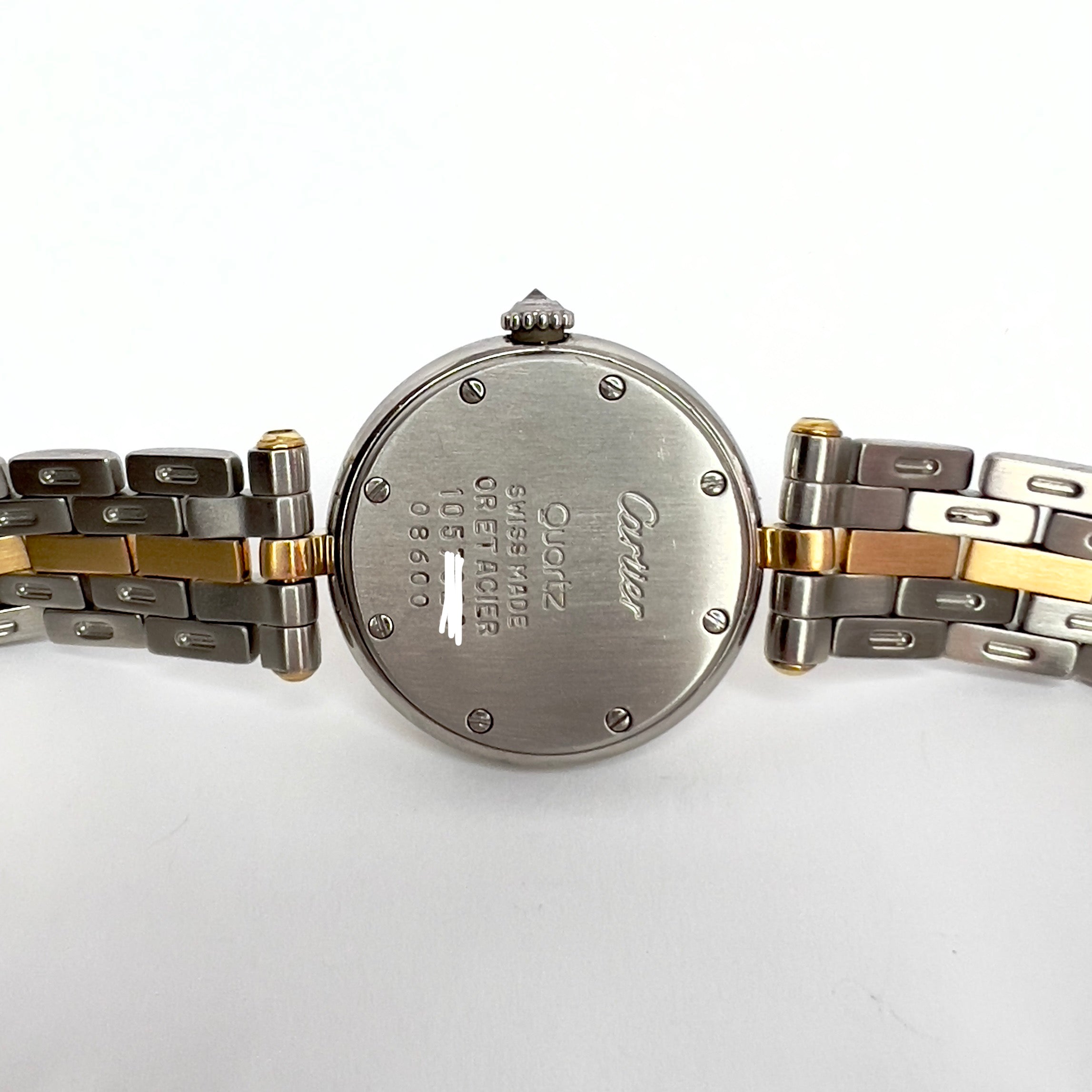 CARTIER PANTHERE VENDOME 24mm Quartz 1 Row Gold 0.30TCW Diamond