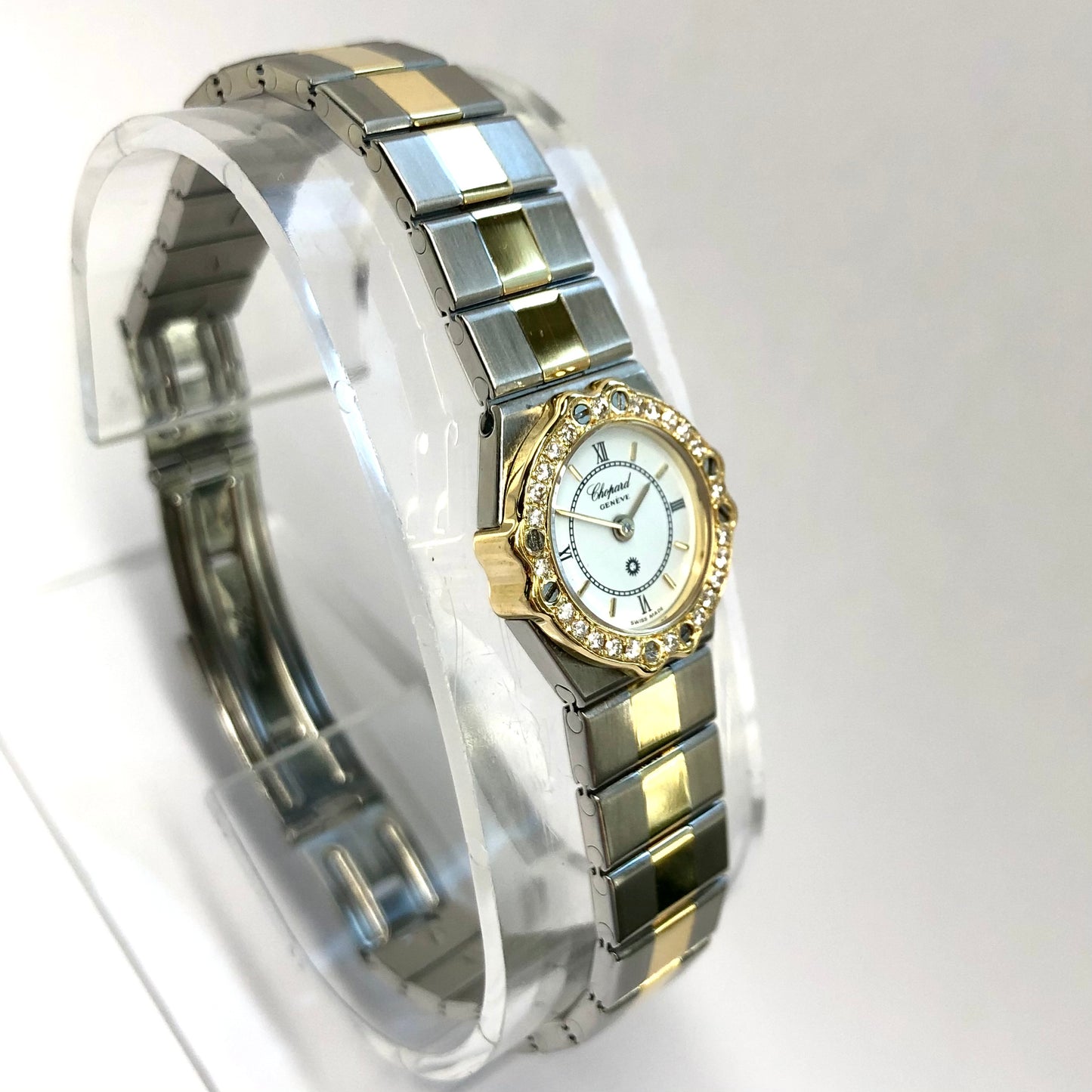 CHOPARD ST. MORITZ Quartz 19mm 2 Tone 0.21TCW DIAMOND Watch