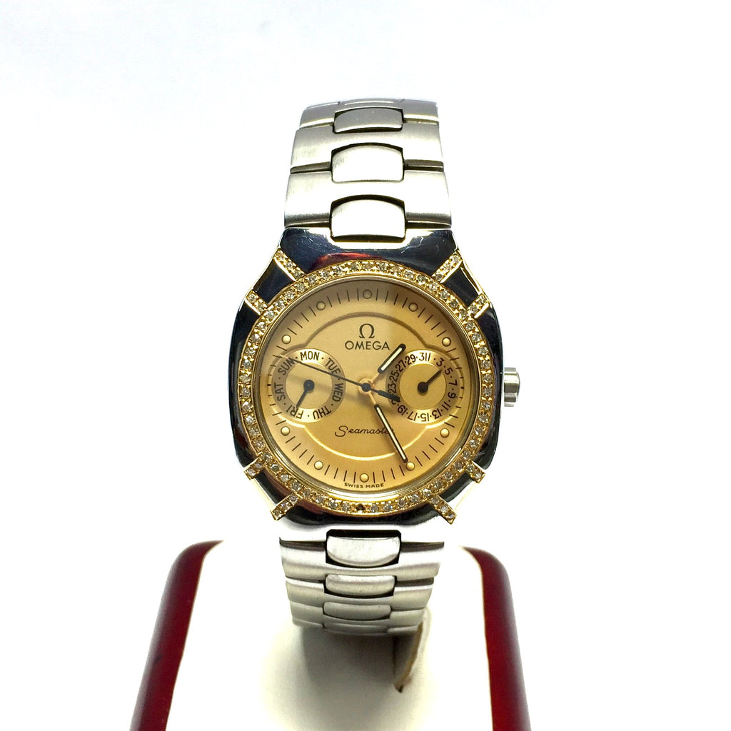 Ladies OMEGA POLARIS watch ??? Pre-Owned OMEGA Seamaster Polaris Watch Quartz Grey Dial  main image 3