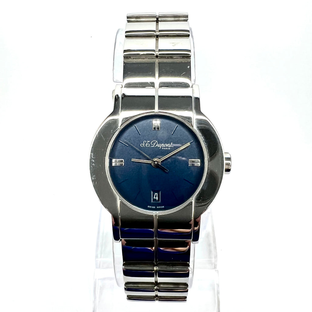 Brand new , Stainless steel DuPont watch /made in Switzerland ✓ St. Dupont Paris Geometry Watch,35mm, Stainless Steel  main image 4
