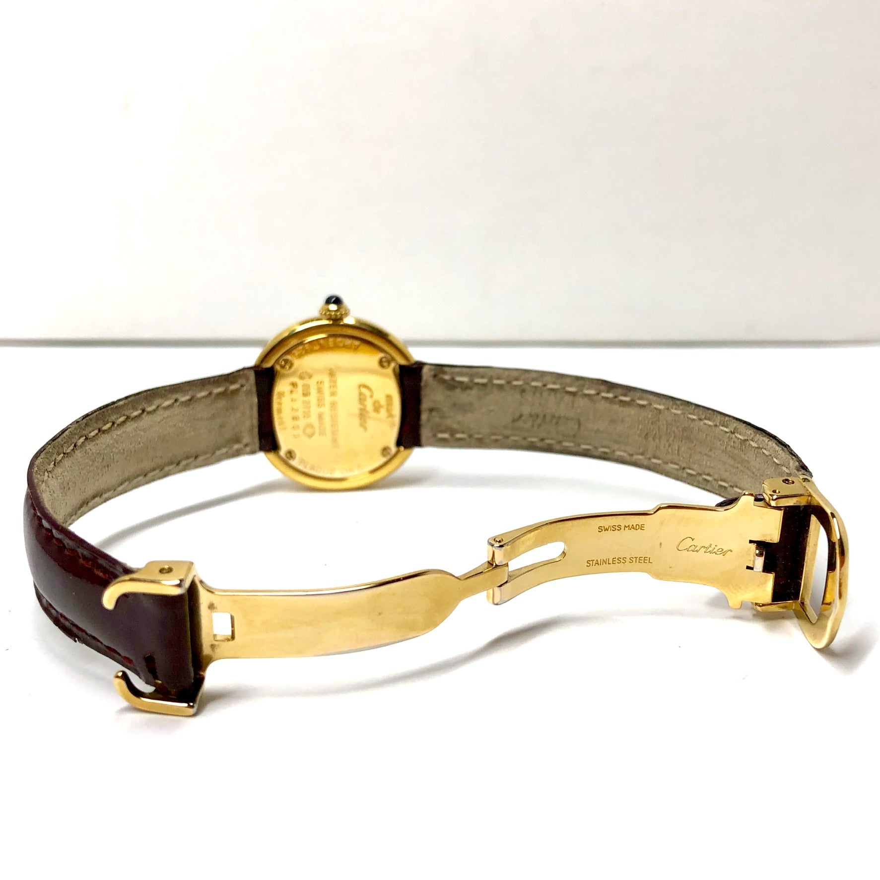 CARTIER VERMEIL Quartz 27mm GP 0.46TCW DIAMOND Watch | NATILUXIA CARTIER VERMEIL Quartz 27mm GP 0.46TCW DIAMOND Watch | NATILUXIA