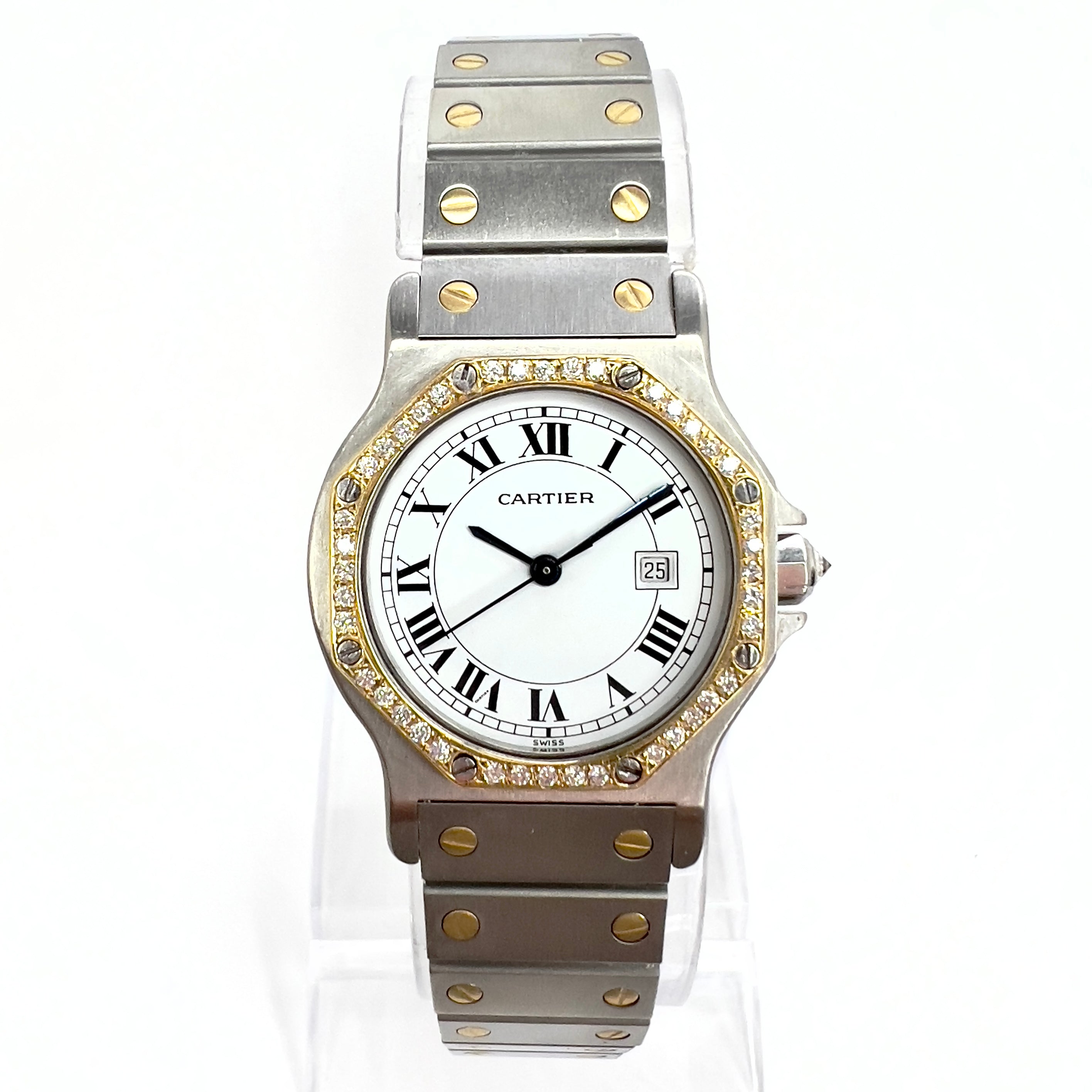 Cartier santos hot sale octagon womens