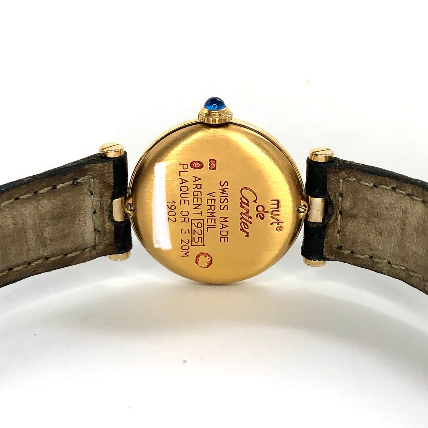 MUST DE CARTIER VERMEIL Quartz GP Argent 0.58TCW Diamond Watch