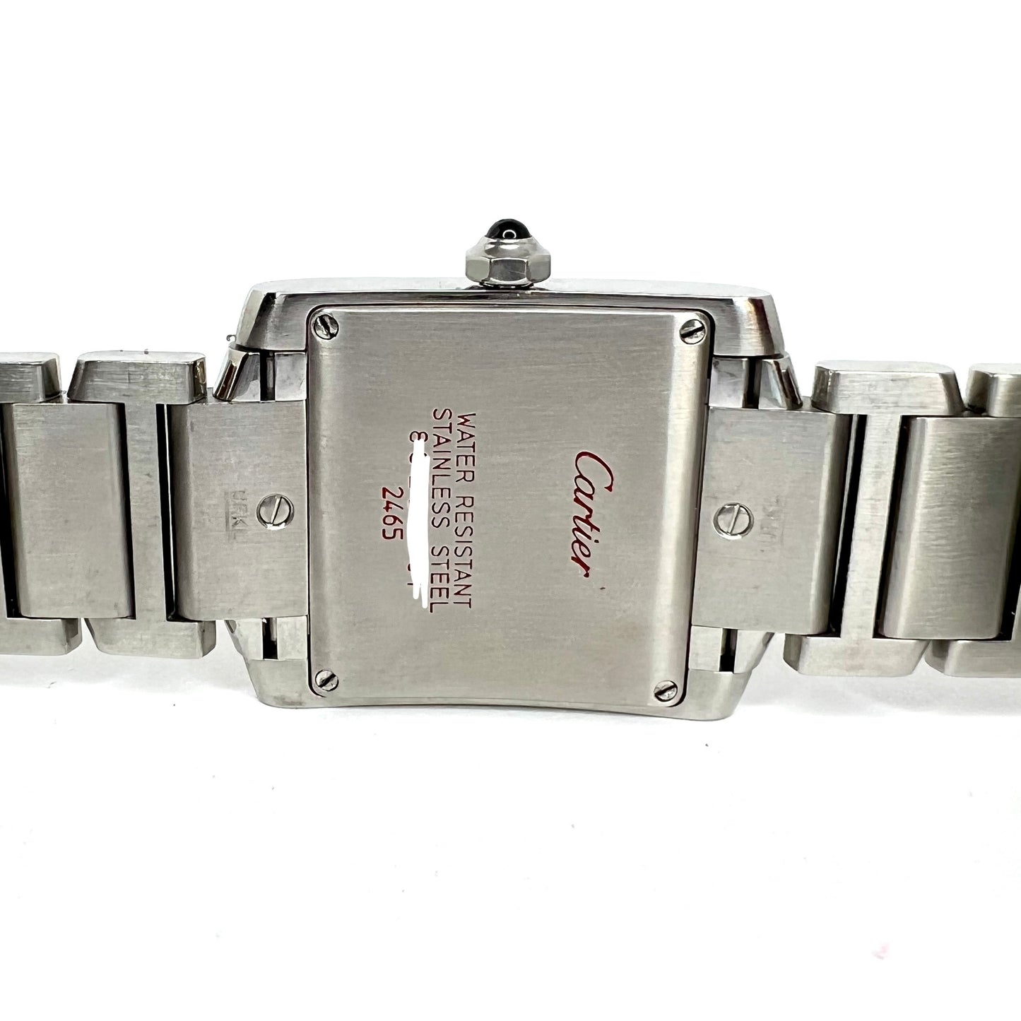 CARTIER TANK FRANCAISE Quartz 25mm Steel 0.70TCW DIAMOND Watch