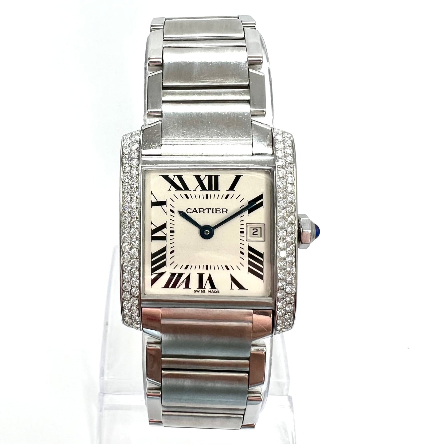 Cartier Tank Francaise 25mm Stainless Steel Ladies Watch