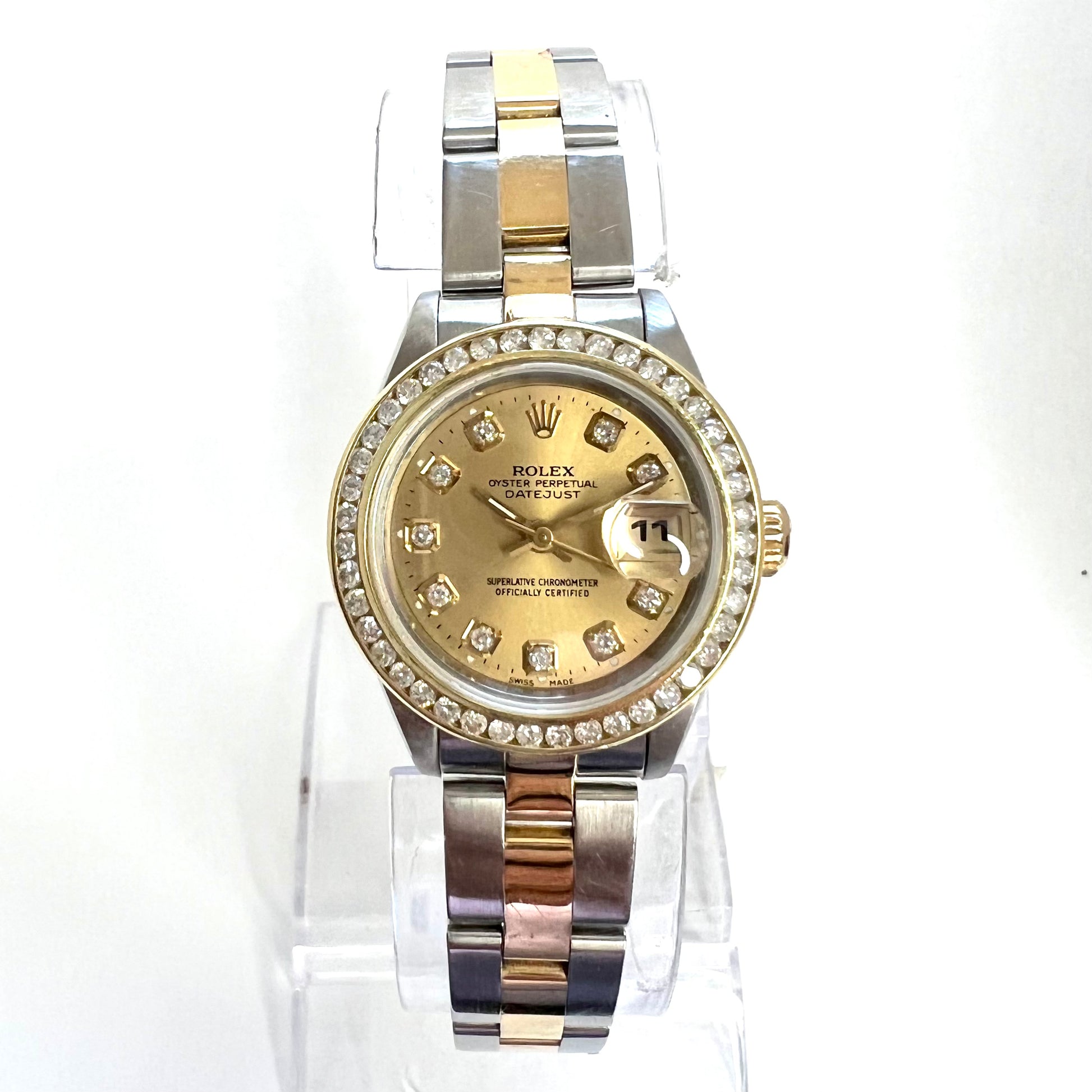 ROLEX Oyster Perpetual DATEJUST Automatic 28mm Tone Diamond