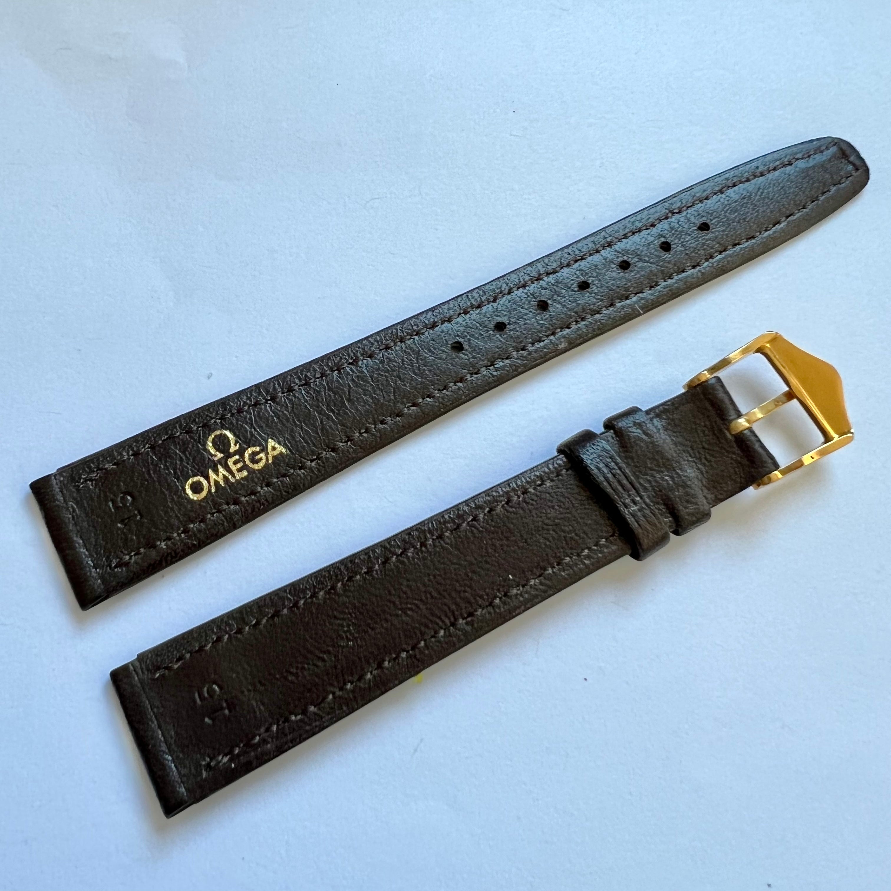 Genuine omega deals leather strap