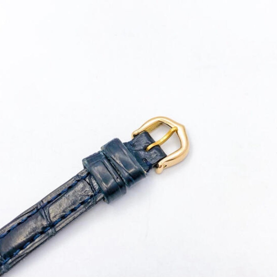 CARTIER BAIGNOIRE Mini Quartz 18mm 18K Yellow Gold Diamond Watch