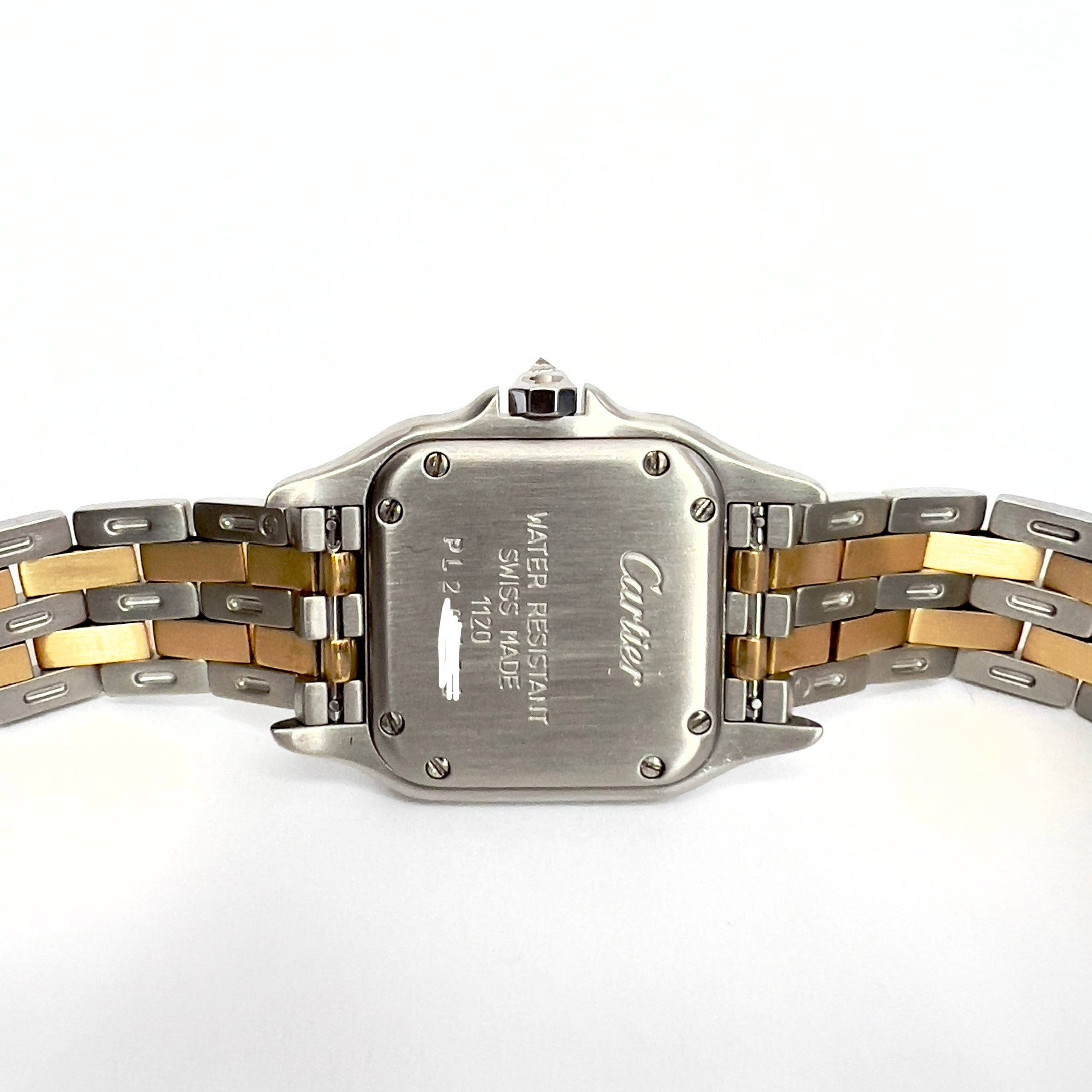 Cartier Panthere 22mm Quartz 18K Gold Steel Diamond Watch