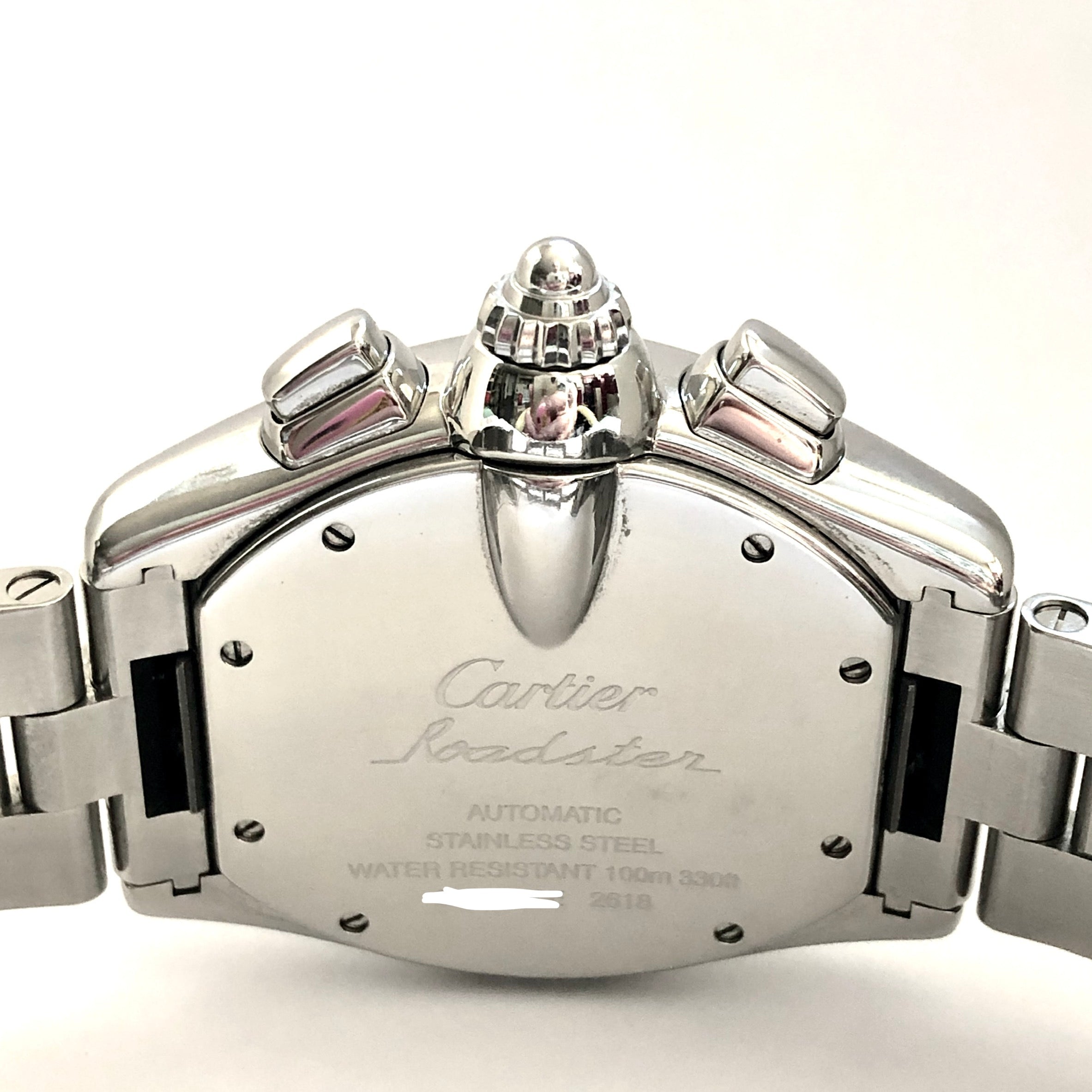 CARTIER ROADSTER Chronograph 2618 Automatic DIAMOND Watch NATILUXIA