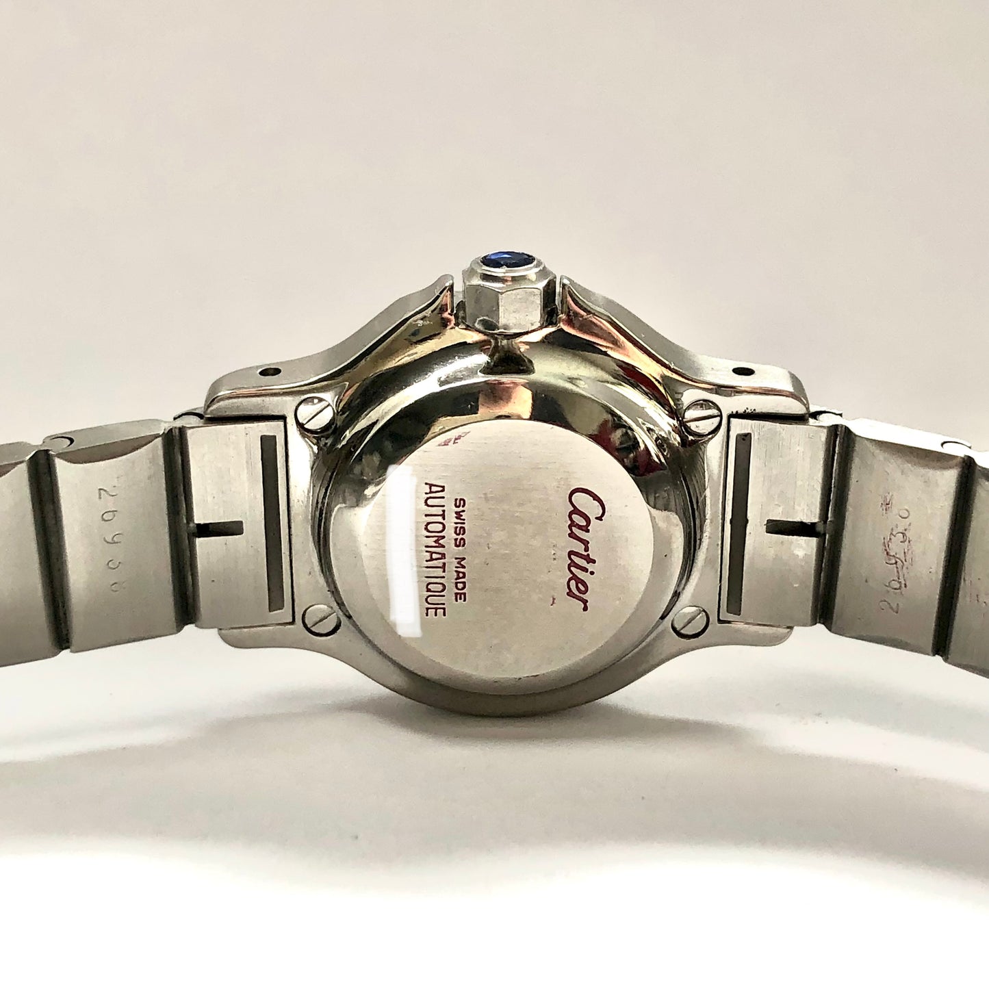 CARTIER SANTOS OCTAGON Automatic 25mm Steel 0.4TCW DIAMOND Watch