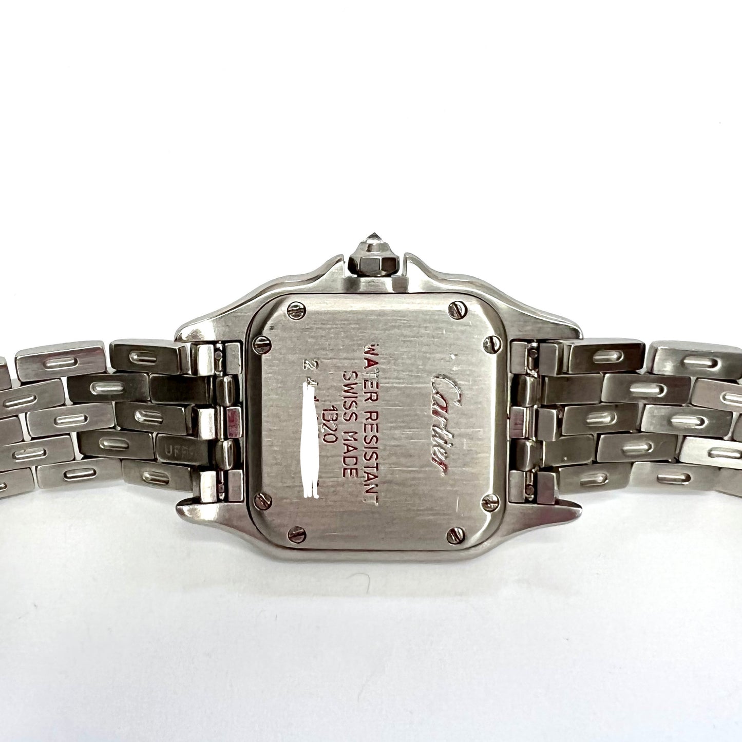 CARTIER PANTHERE Quartz 22mm Steel ~1TCW DIAMOND Watch