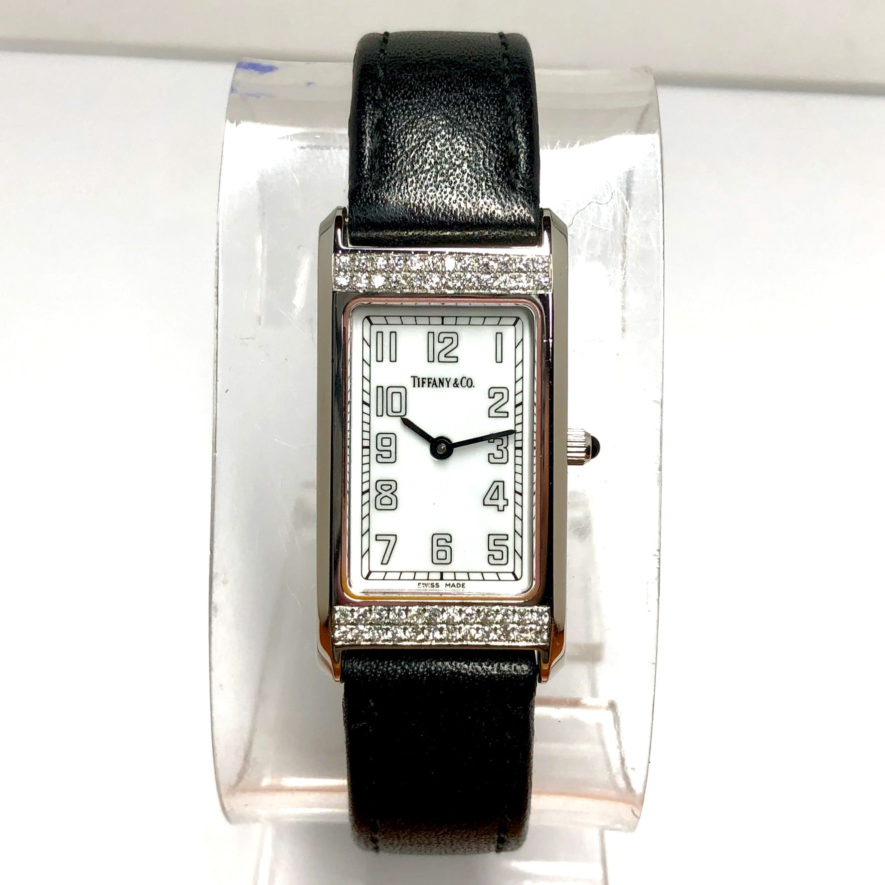 TIFFANY & CO. Quartz 20mm Steel ~0.48TCW DIAMOND Watch | NATILUXIA