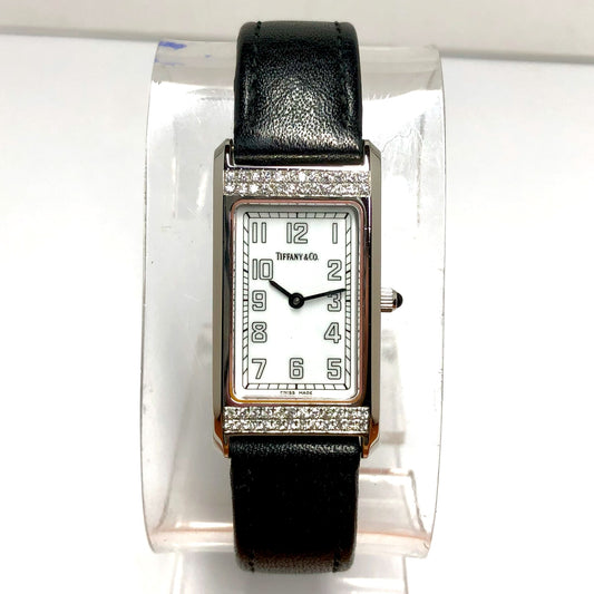 TIFFANY & CO. Quartz 20mm Steel ~0.48TCW DIAMOND Watch