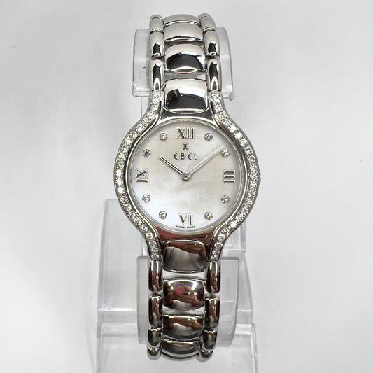 EBEL BELUGA Quartz 26mm Steel ~0.70TCW Diamond Watch