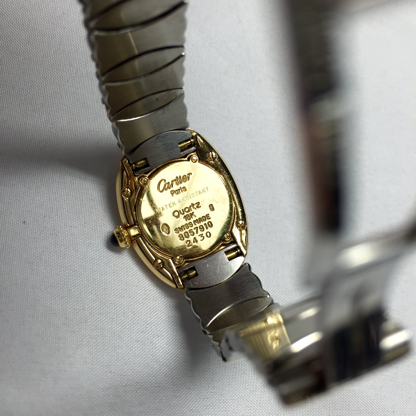 CARTIER BAIGNOIRE Quartz 2 Tone 1.6TCW Diamond Watch