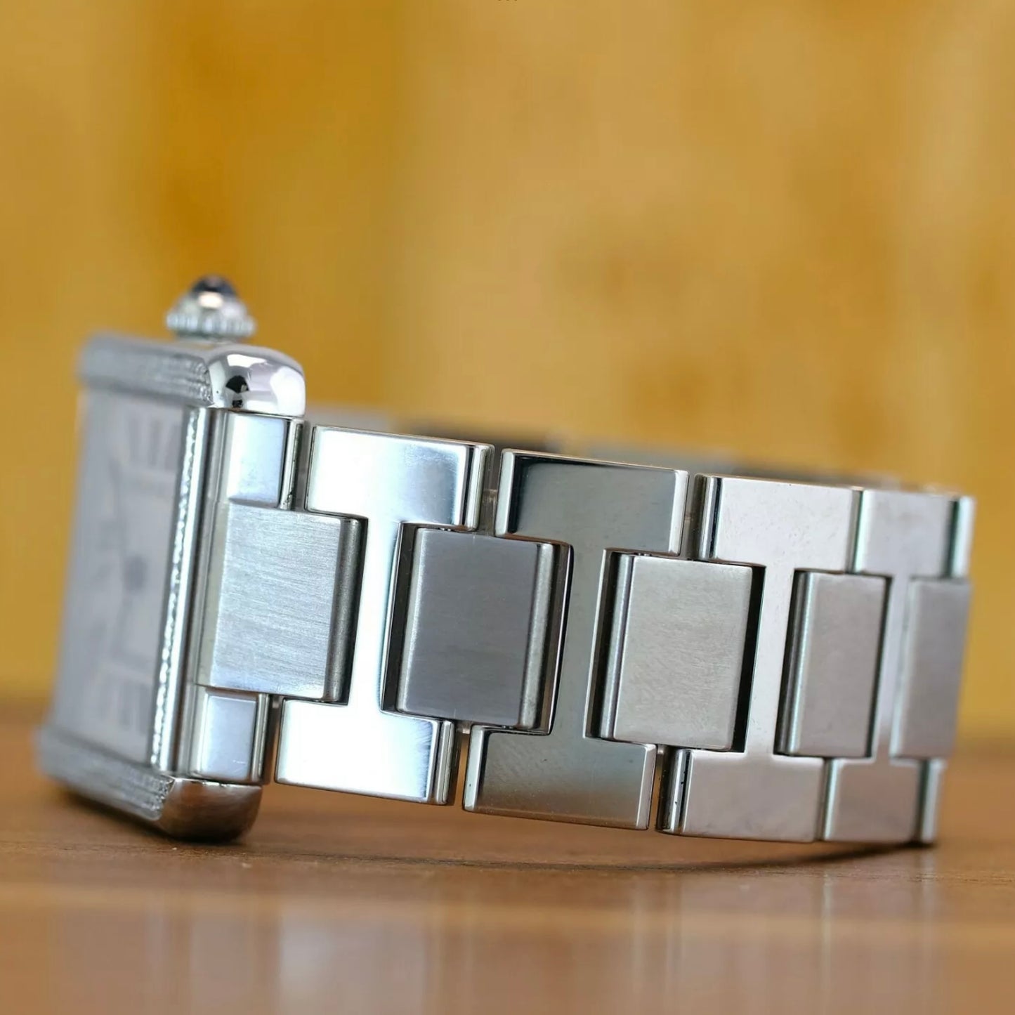 CARTIER TANK SOLO Automatic Steel ~1TCW Diamond Bezel Watch