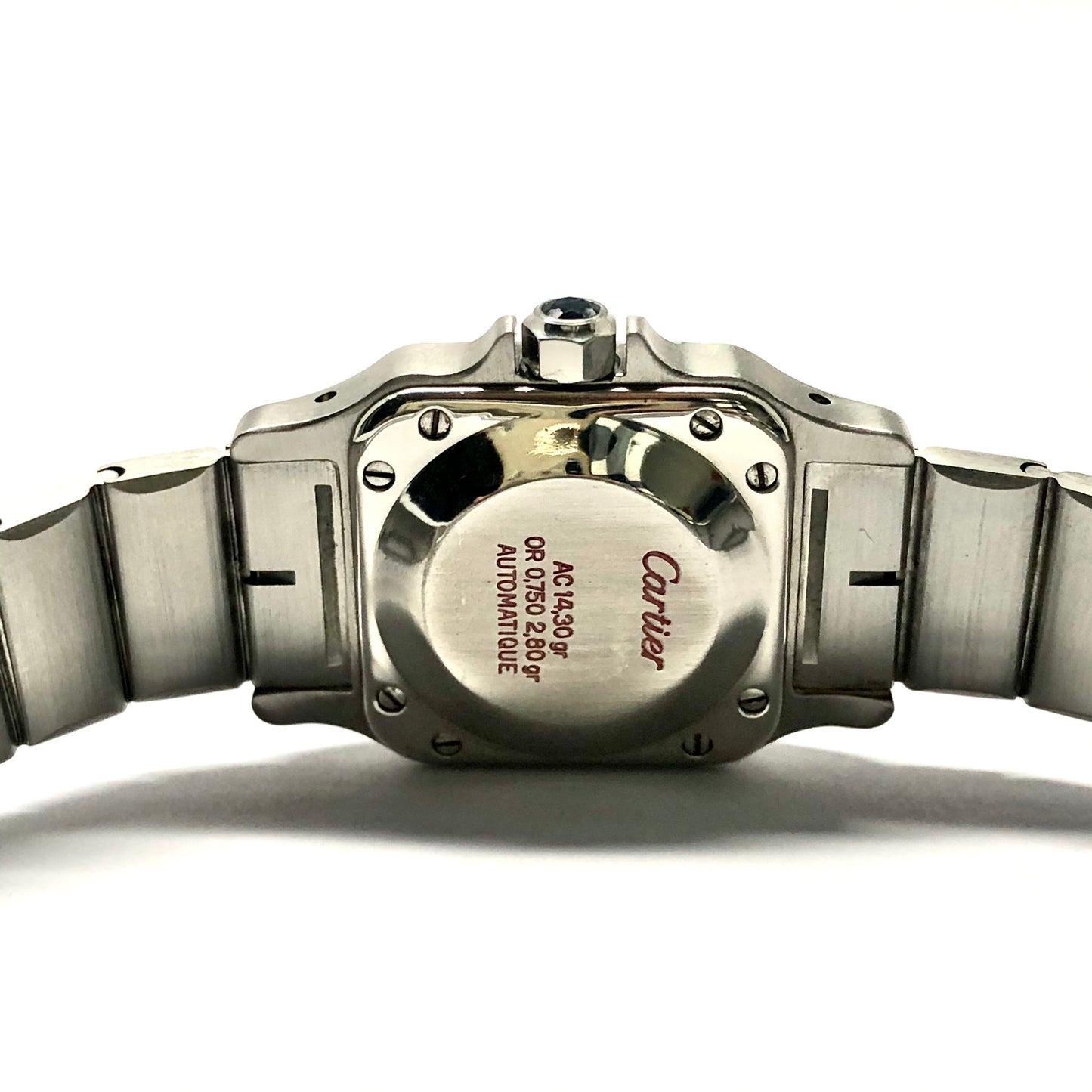 CARTIER SANTOS GALBEE 24mm Automatic 2 Tone Watch 0.69TCW Diamond Bezel