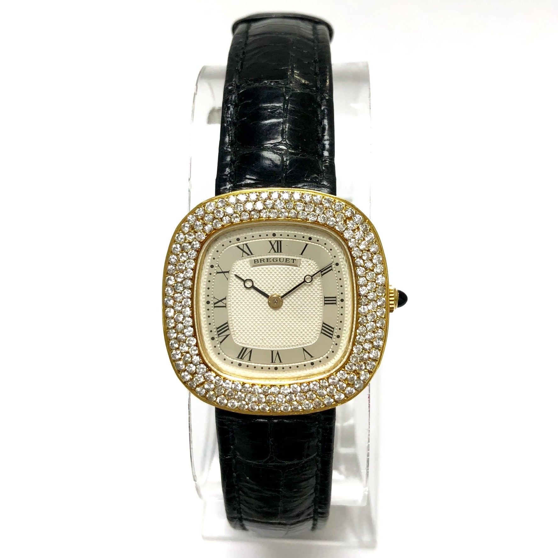 BREGUET Manual Winding 30mm 18K Yellow Gold DIAMOND Watch NATILUXIA