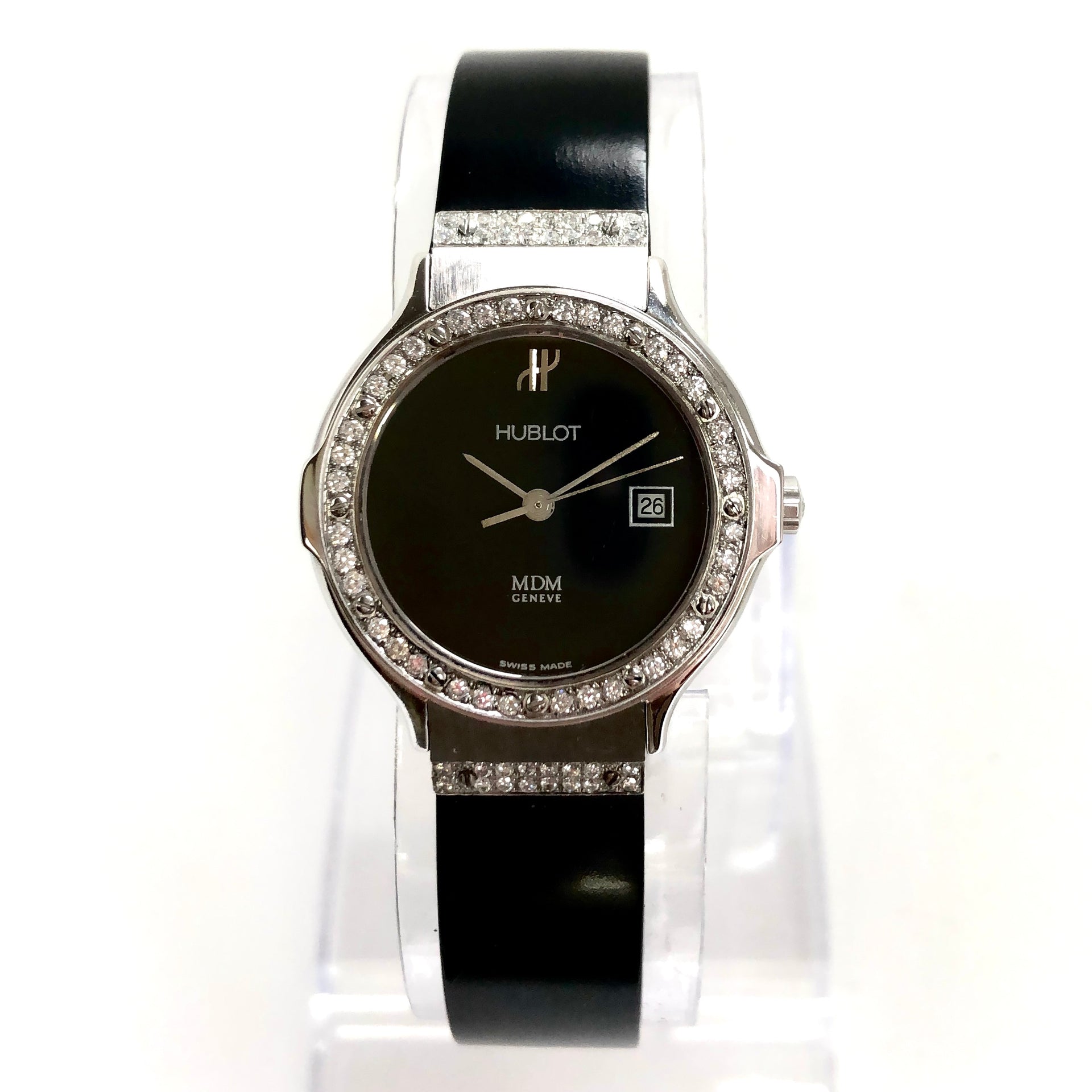 Hublot MDM Couvercle Ladies Covered Flip Top Lid Watch - Stainless