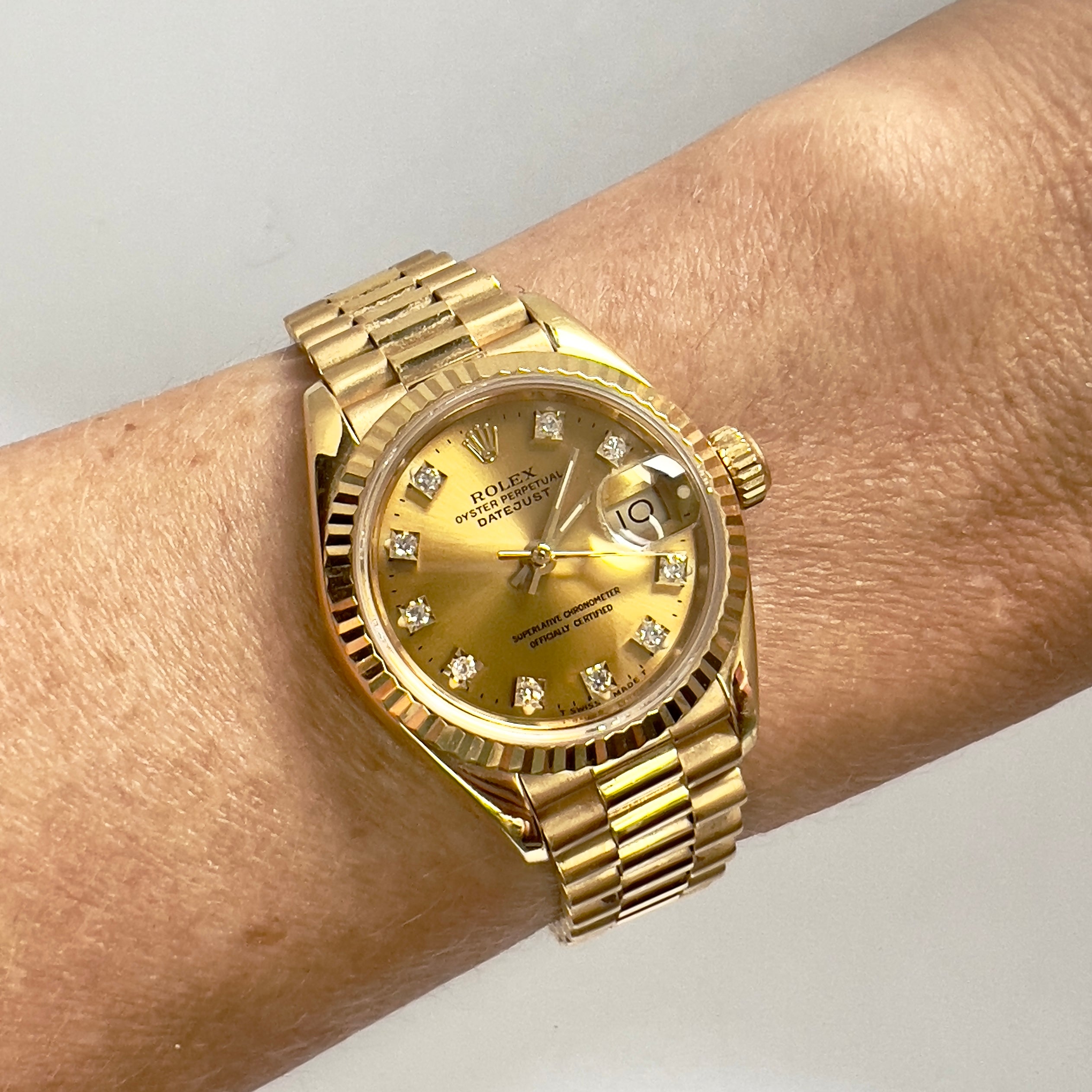 ROLEX OYSTER PERPETUAL DATEJUST Presidential 26mm 18K Yellow Gold