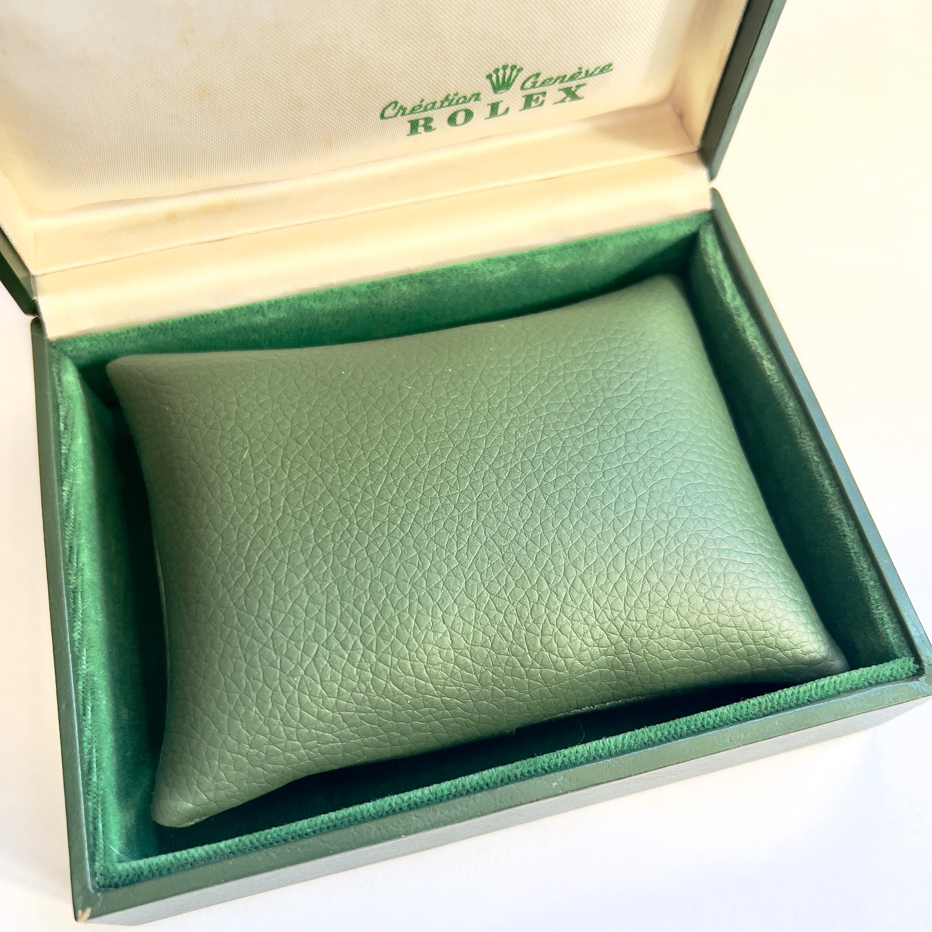 Green Faux Leather PILLOW CUSHION fits ROLEX Box NATILUXIA