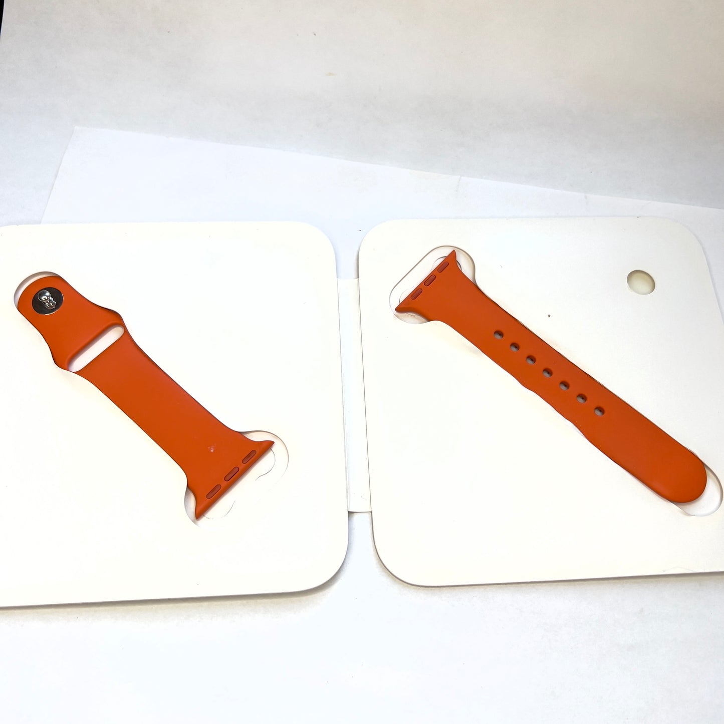 New HERMES Orange Rubber Band Strap 31.5/20mm in Packaging