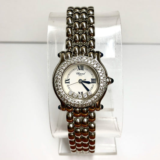 CHOPARD HAPPY SPORT Quartz 26mm Steel 5 Floating DIAMOND Watch