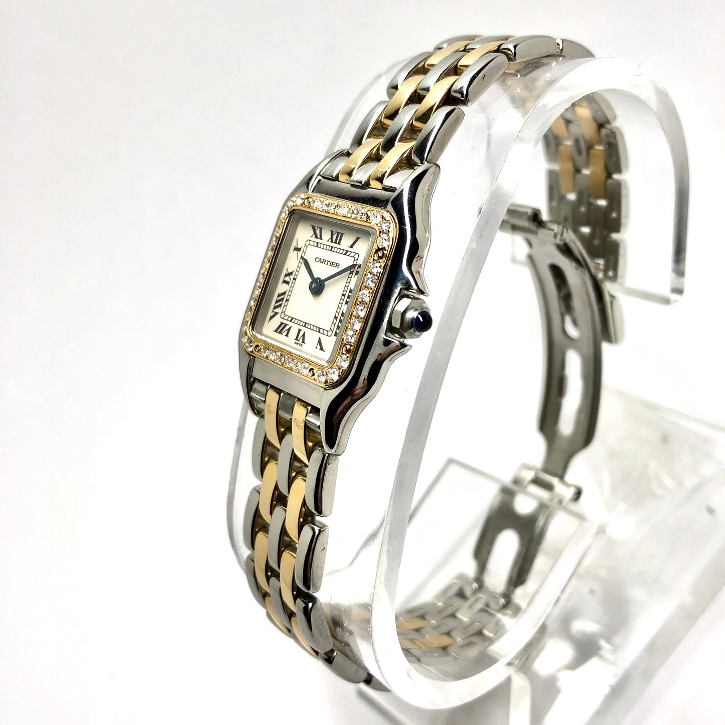 CARTIER PANTHÉRE Quartz 23mm 2 Row Gold 0.33TCW Diamond Watch