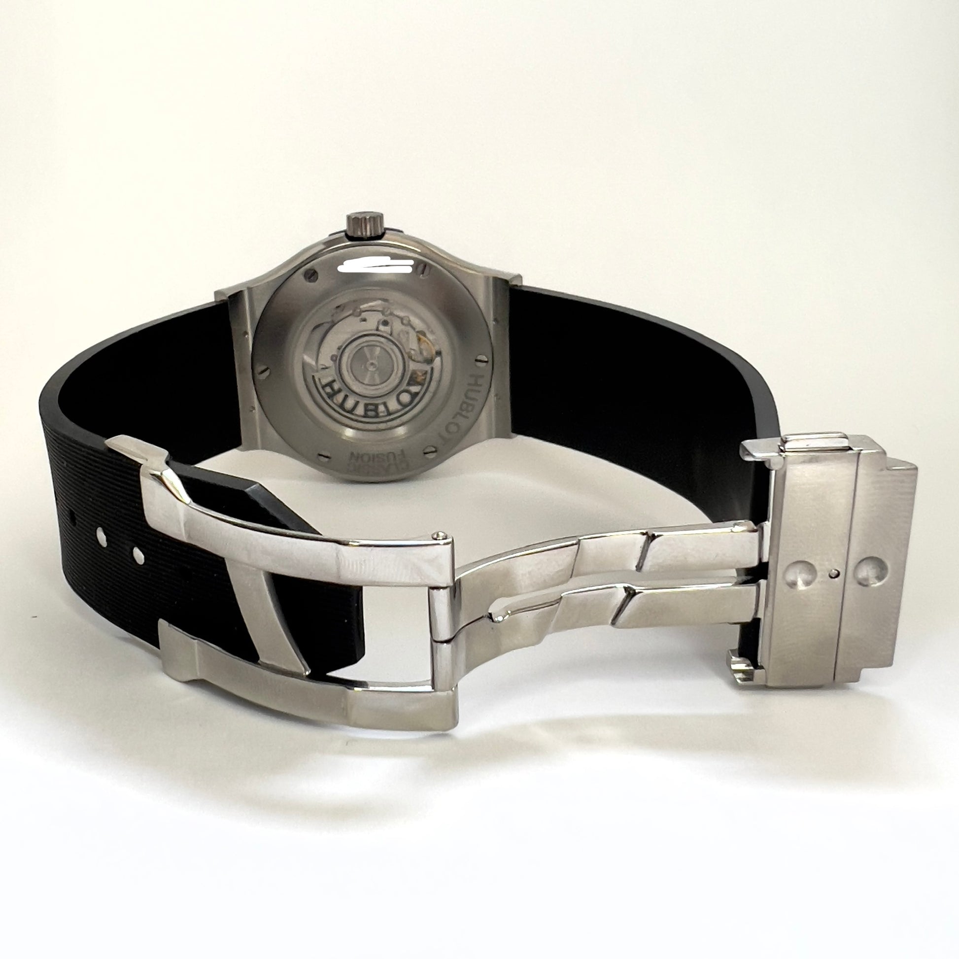 HUBLOT CLASSIC FUSION 38mm Automatic Titanium 1.83TCW Diamond Watch SK