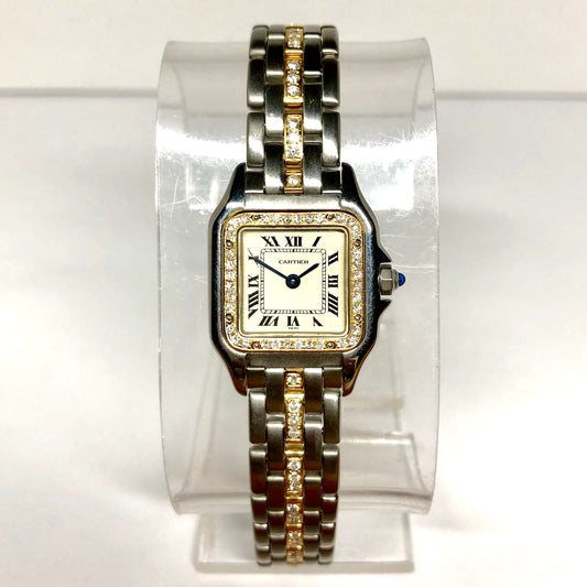 CARTIER PANTHÉRE Quartz 23mm 1 Row Gold 0.69TCW Diamond Watch
