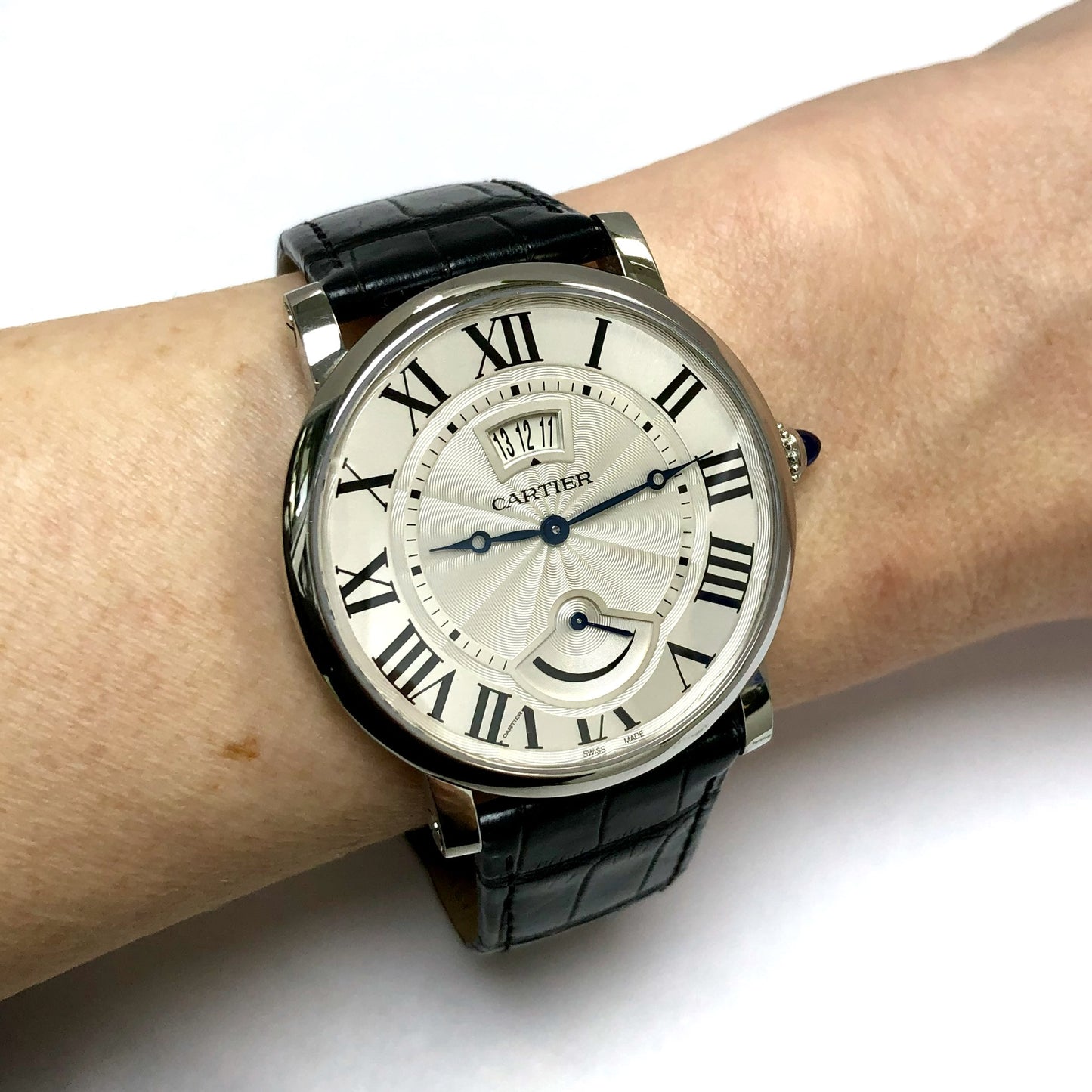 ROTONDE de CARTIER Automatic 40mm Calendar der Power Reserve Steel Watch