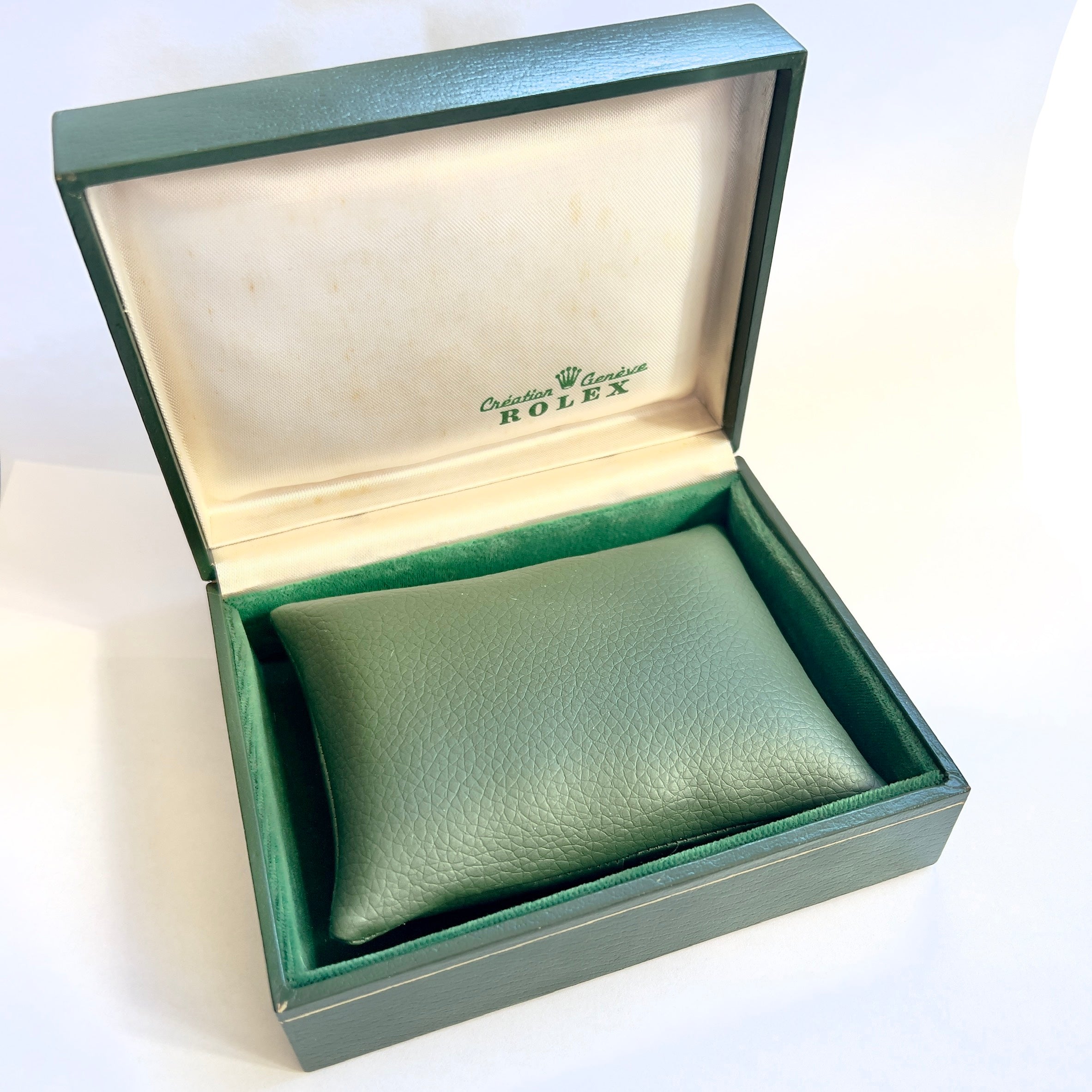 Green Faux Leather PILLOW CUSHION fits ROLEX Box NATILUXIA