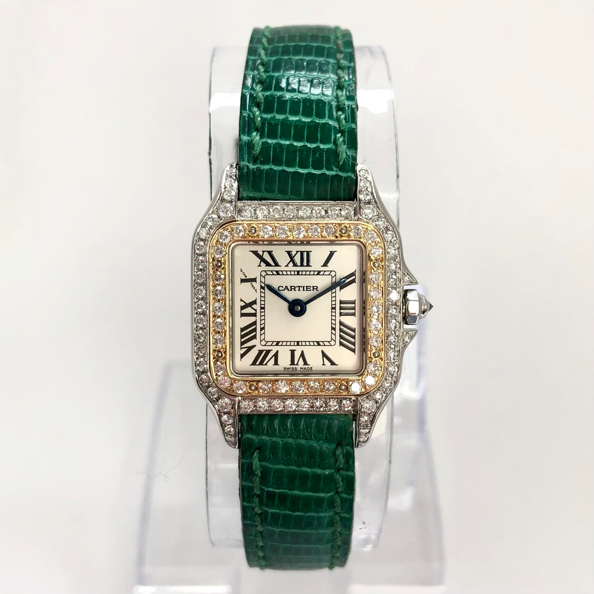 CARTIER PANTHERE 23mm Quartz 2 Tone 0.88TCW DIAMOND Watch  display picture 2