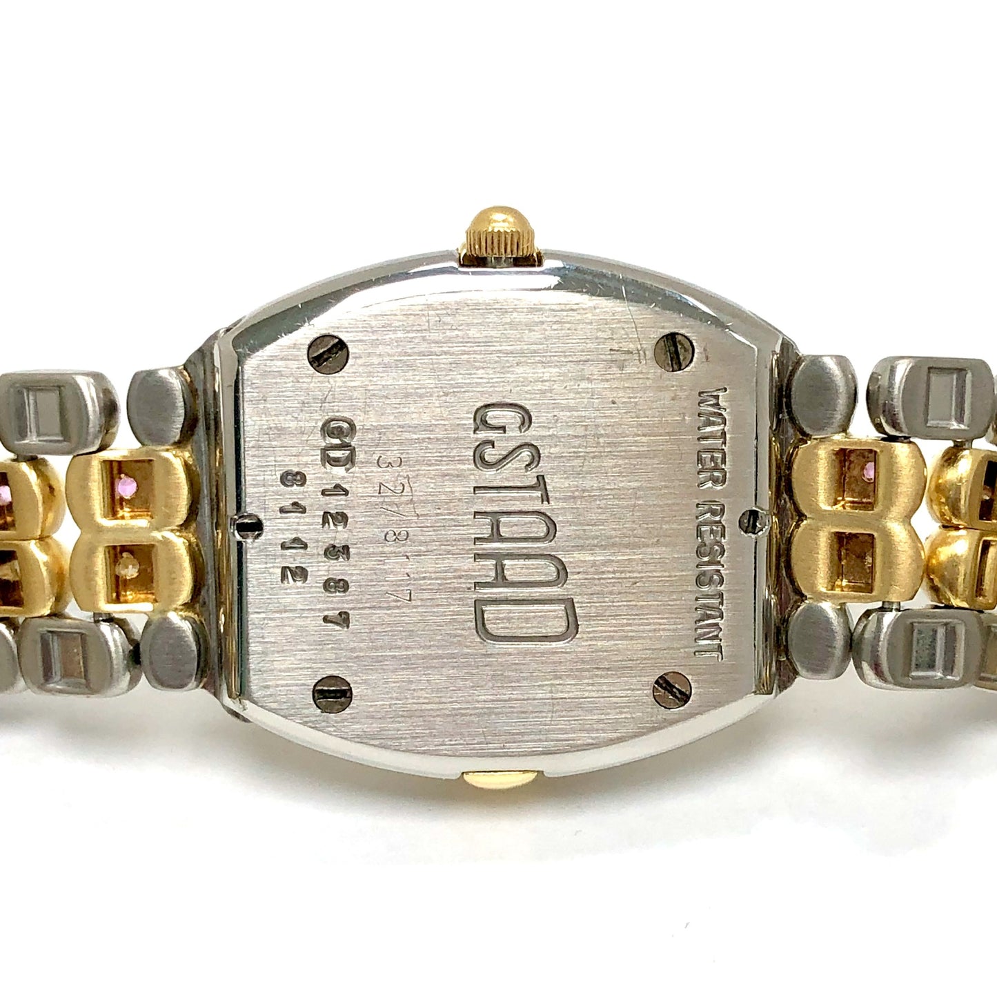 CHOPARD GSTAAD Quartz 24mm 2 Tone 1.49TCW DIAMONDS ~1.5TCW Pink SAPPHIRES Watch