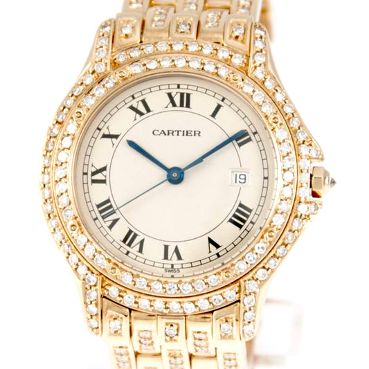 CARTIER PANTHERE COUGAR 27mm 18K Yellow Gold Diamond Watch