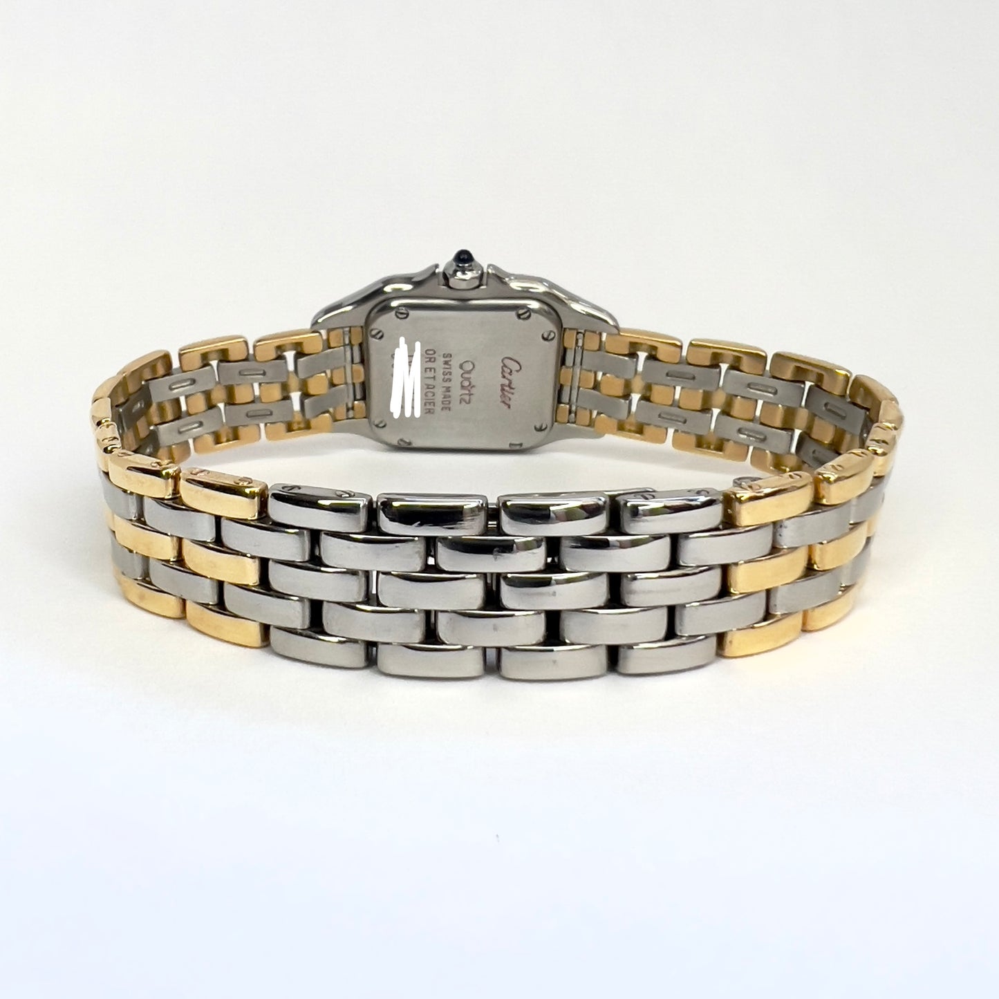 CARTIER PANTHERE Quartz 23mm 3 Row Gold 0.87TCW DIAMOND Watch