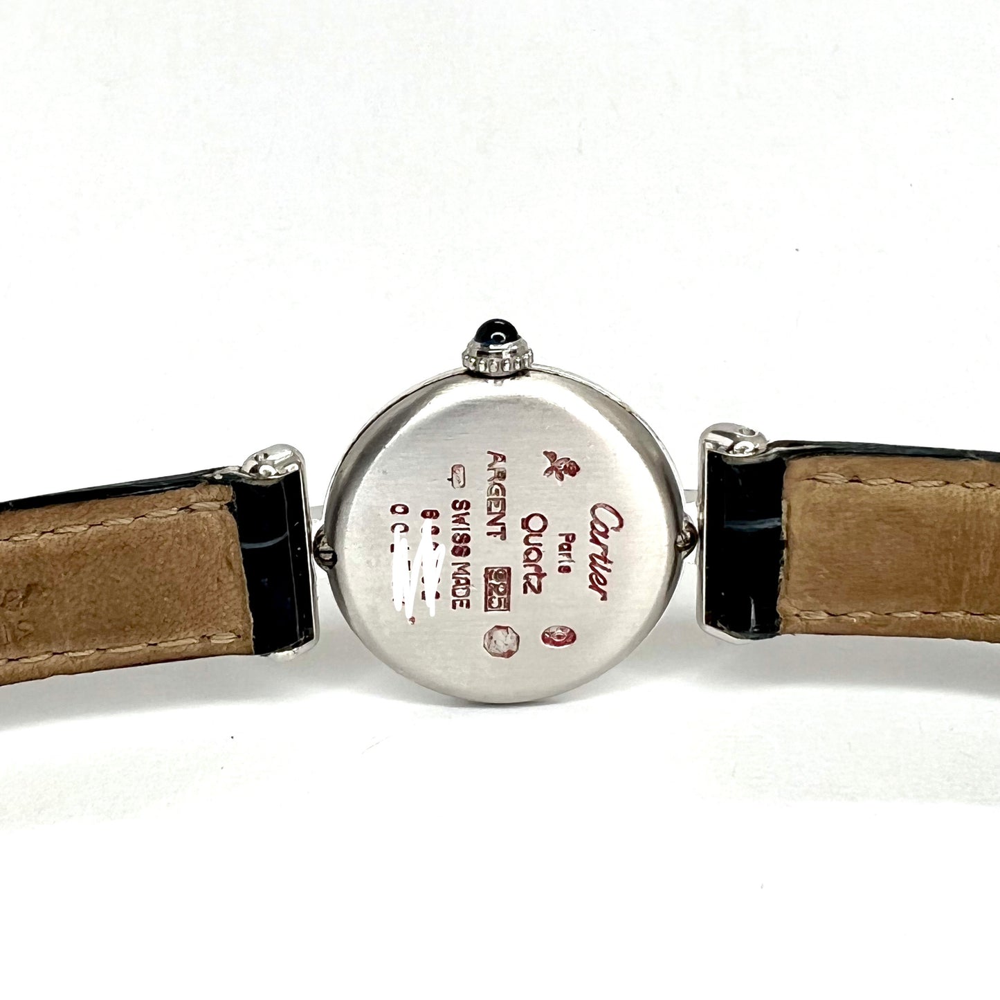 CARTIER VERMEIL COLISÈE Quartz 24mm Silver 0.61TCW Diamond Watch